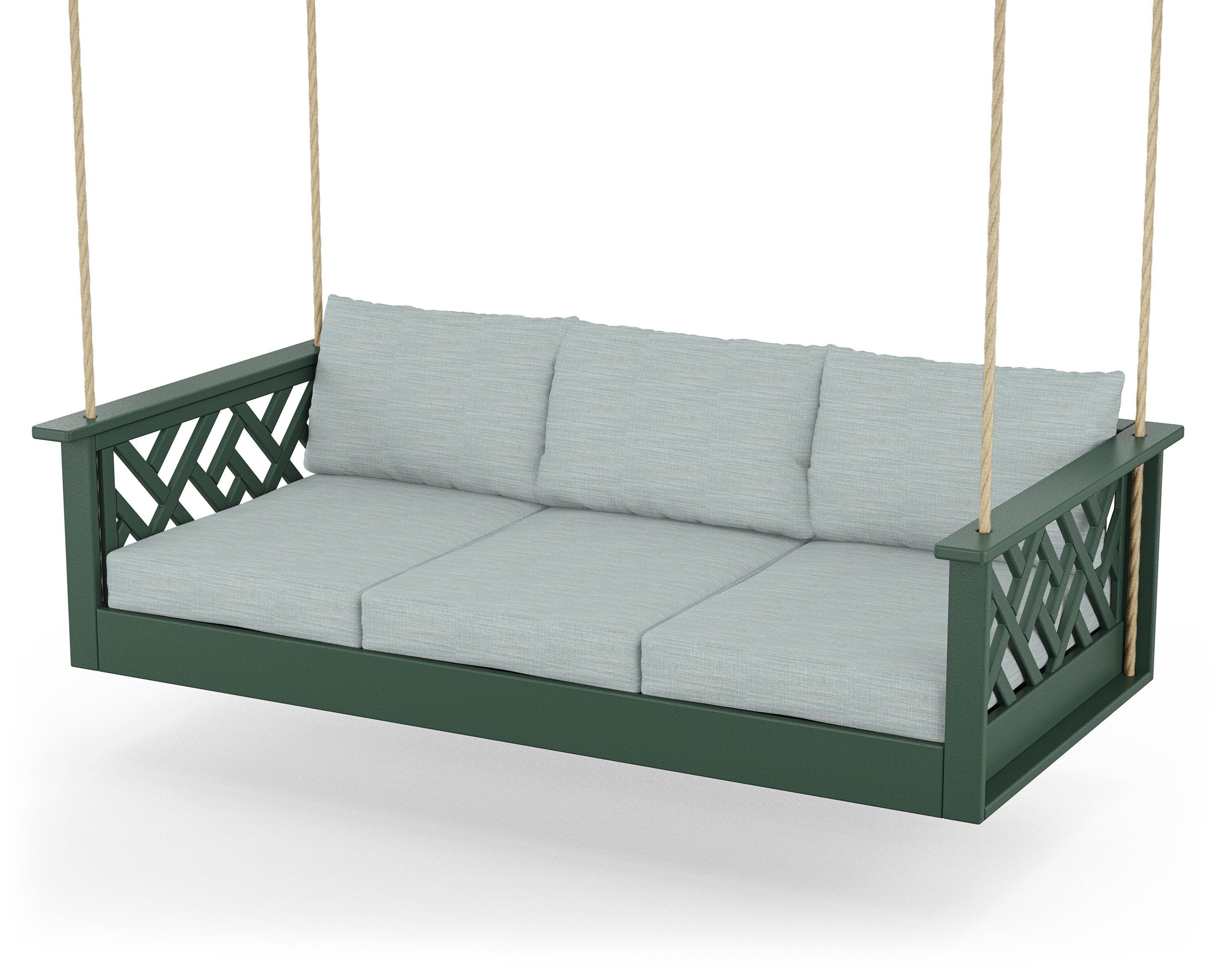 Chippendale Daybed Swing in Green / Soothe Mist