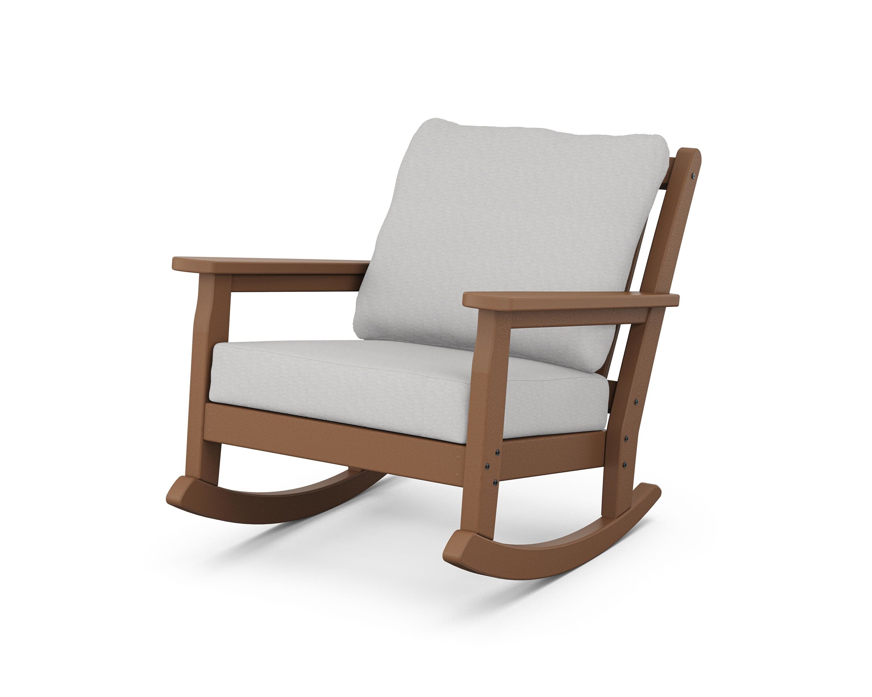Chippendale Deep Seating Rocking Chair in Teak / Diamond in the Rough