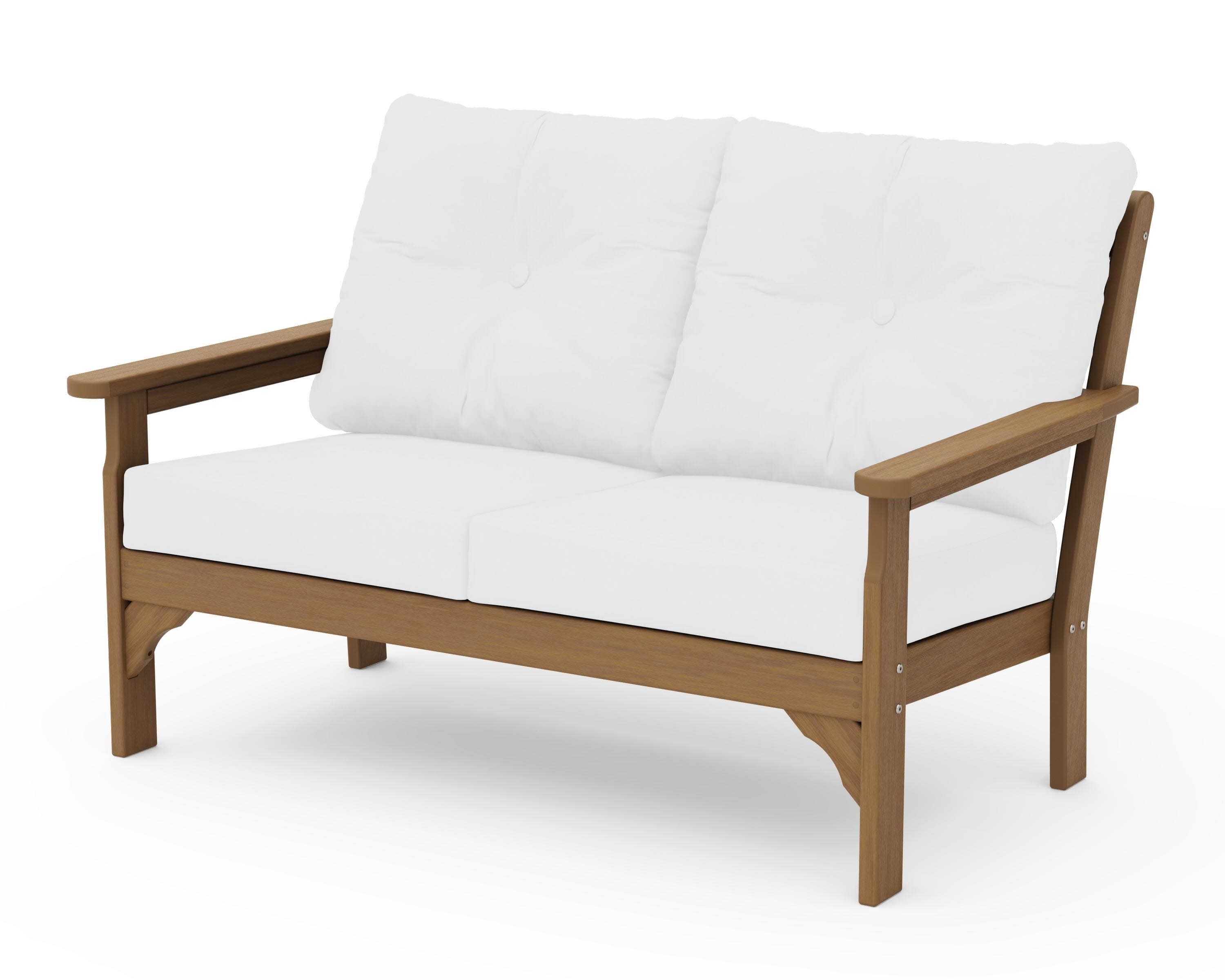 Vineyard Deep Seating Loveseat in Natural / Natural