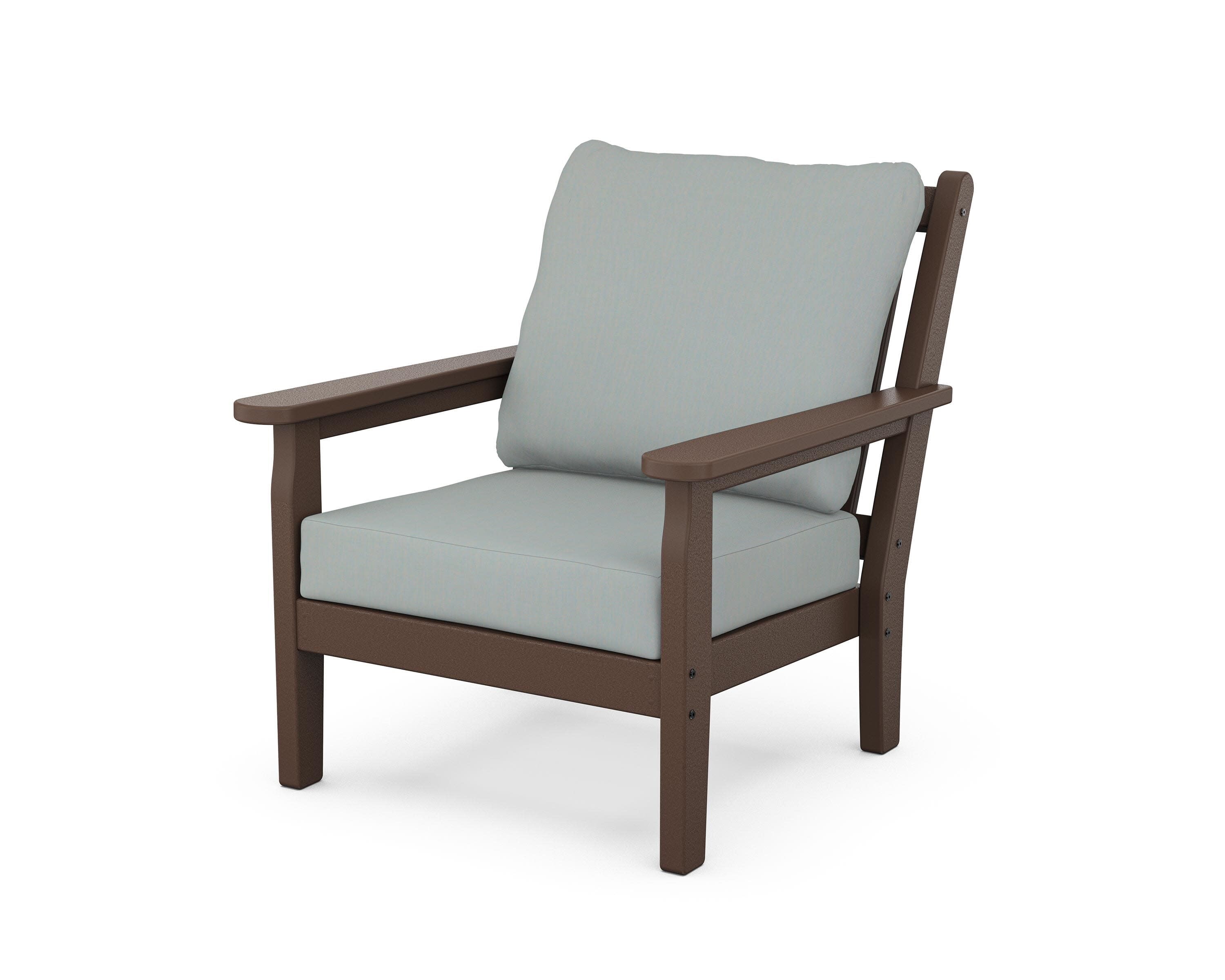 Chippendale Deep Seating Chair in Mahogany / Spa