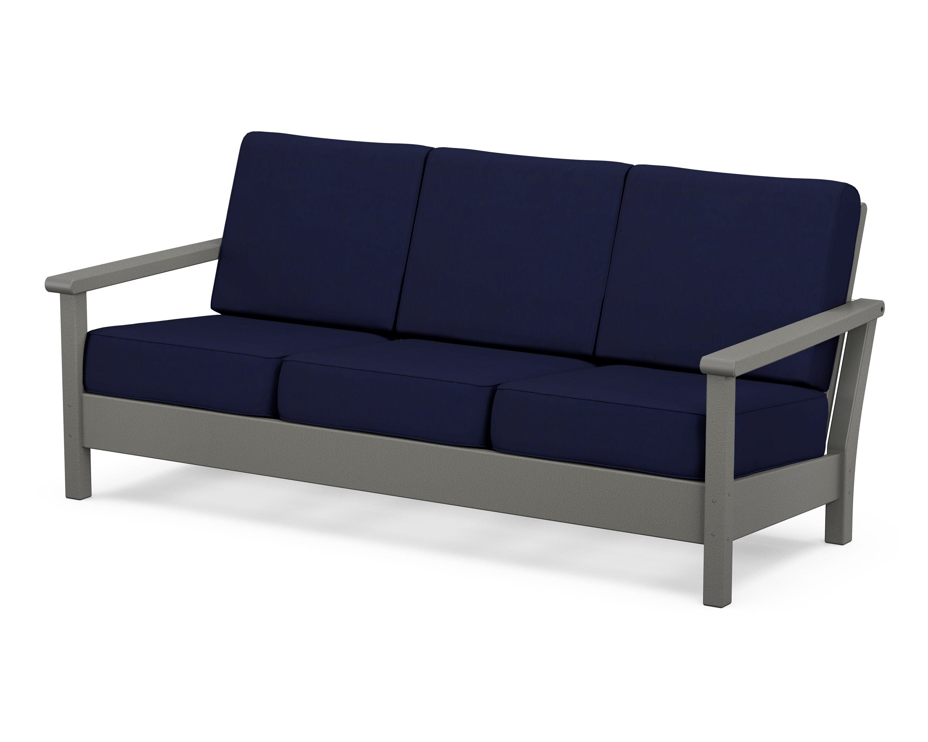Harbour Deep Seating Sofa in Slate Grey / Navy