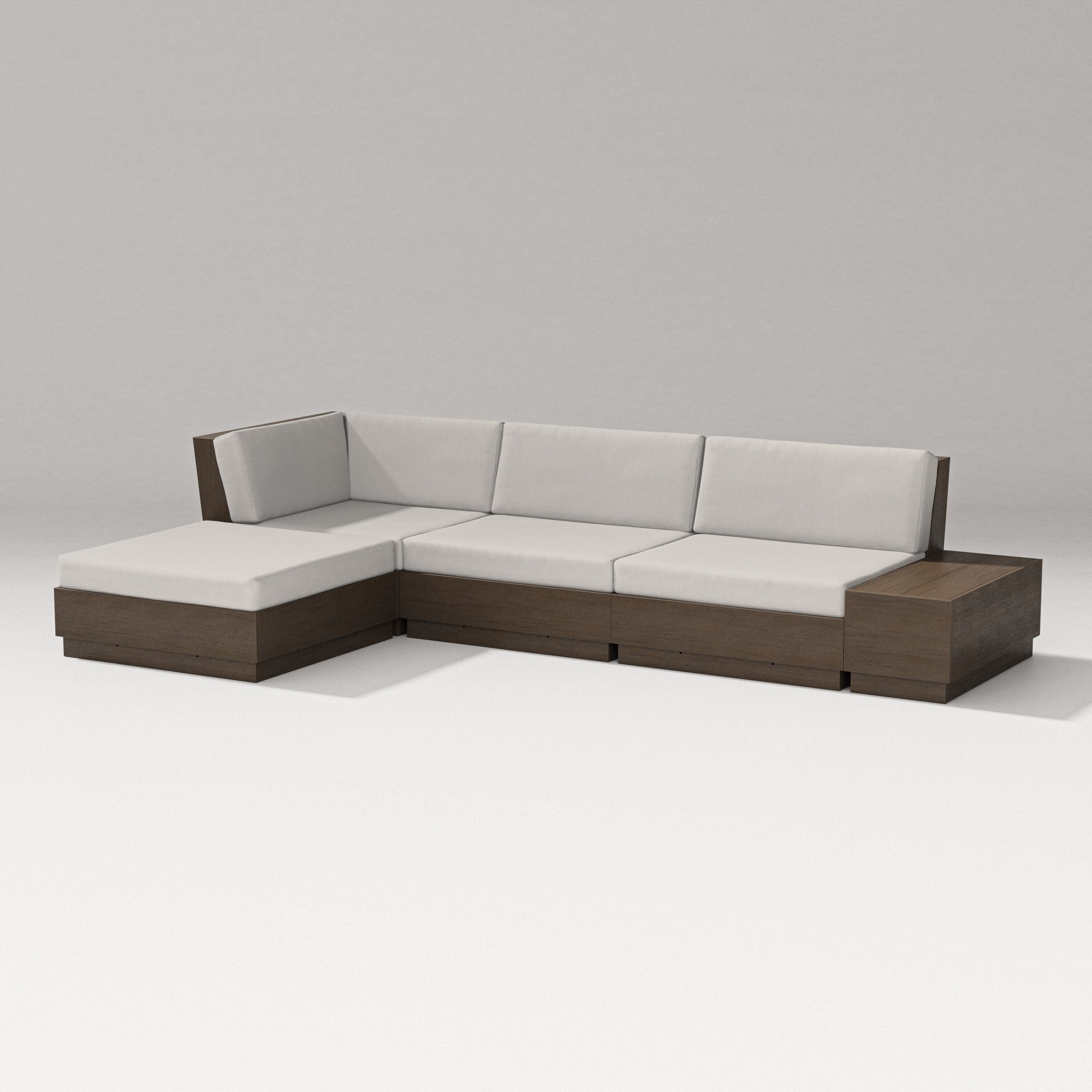 Elevate Chaise Sectional in Kona / Cast Ash