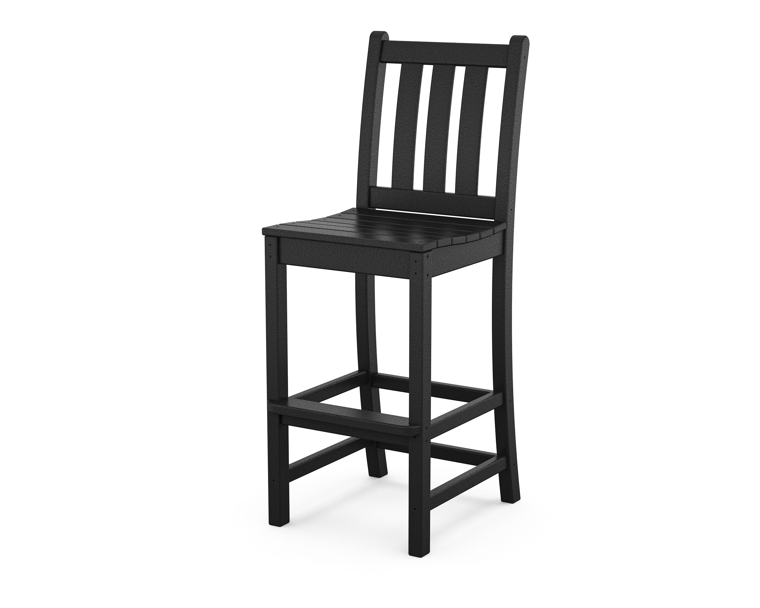 Traditional Garden Bar Side Chair in Black