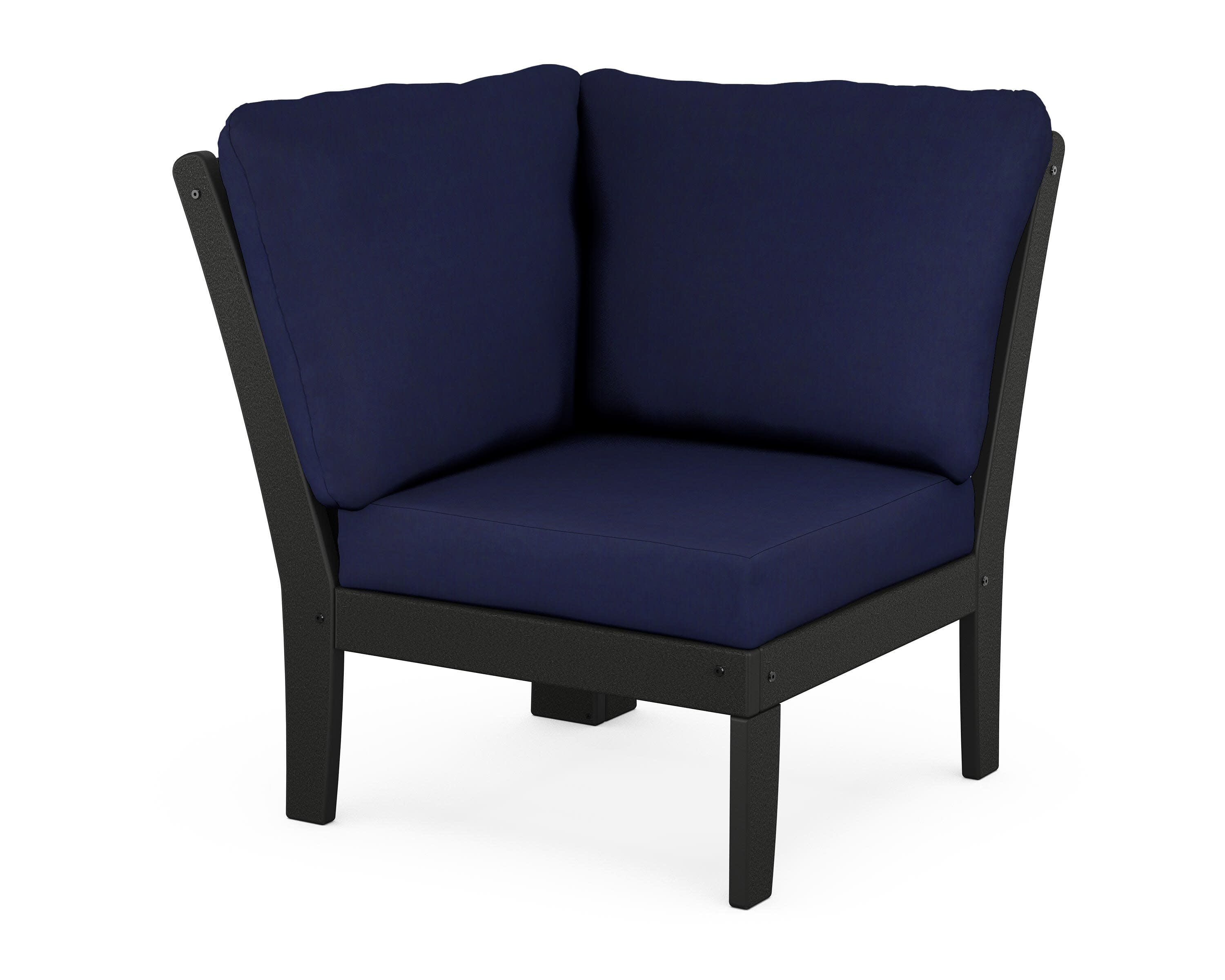Braxton Modular Corner Chair in Black / Navy