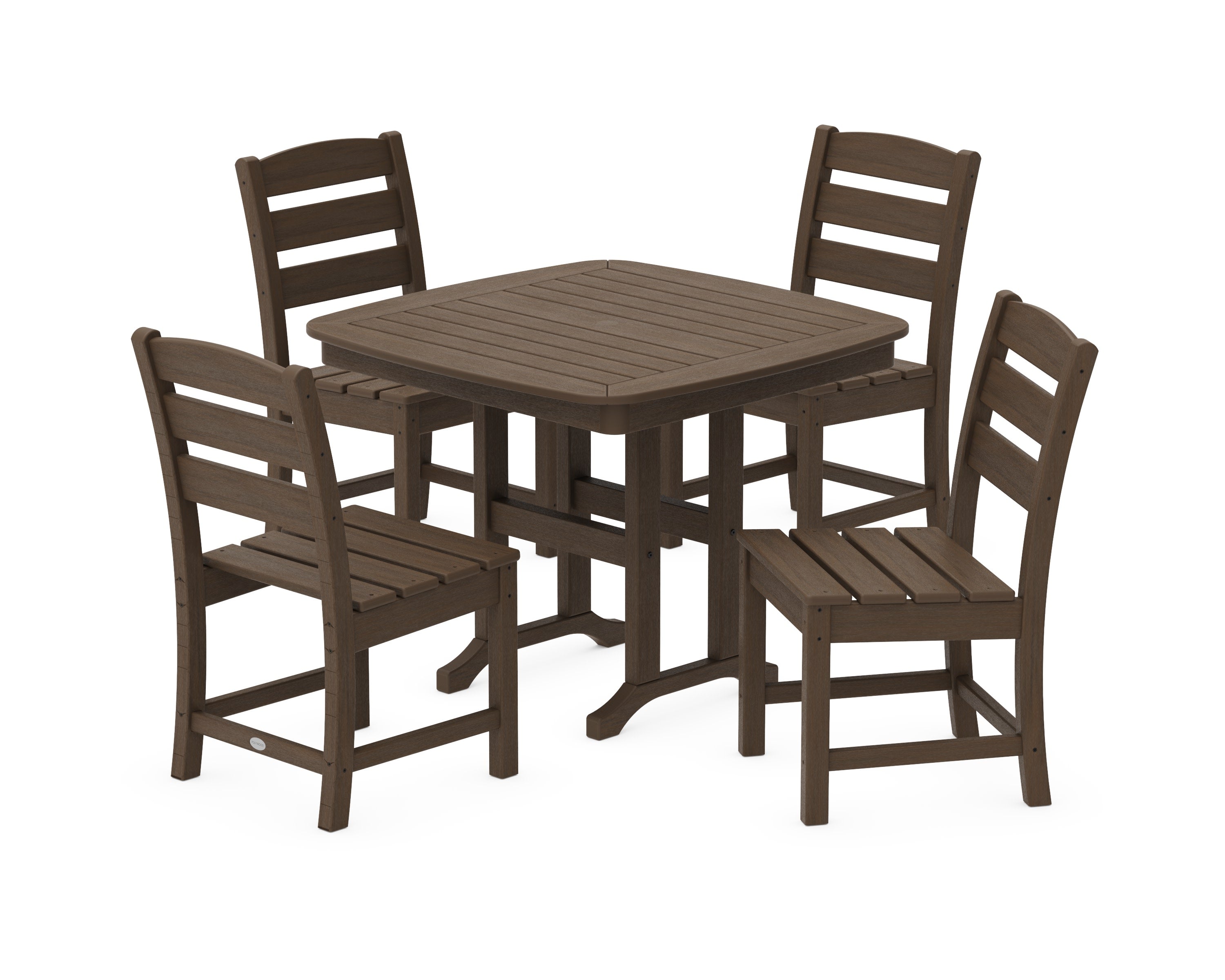 Lakeside 5-Piece Side Chair Dining Set in Kona