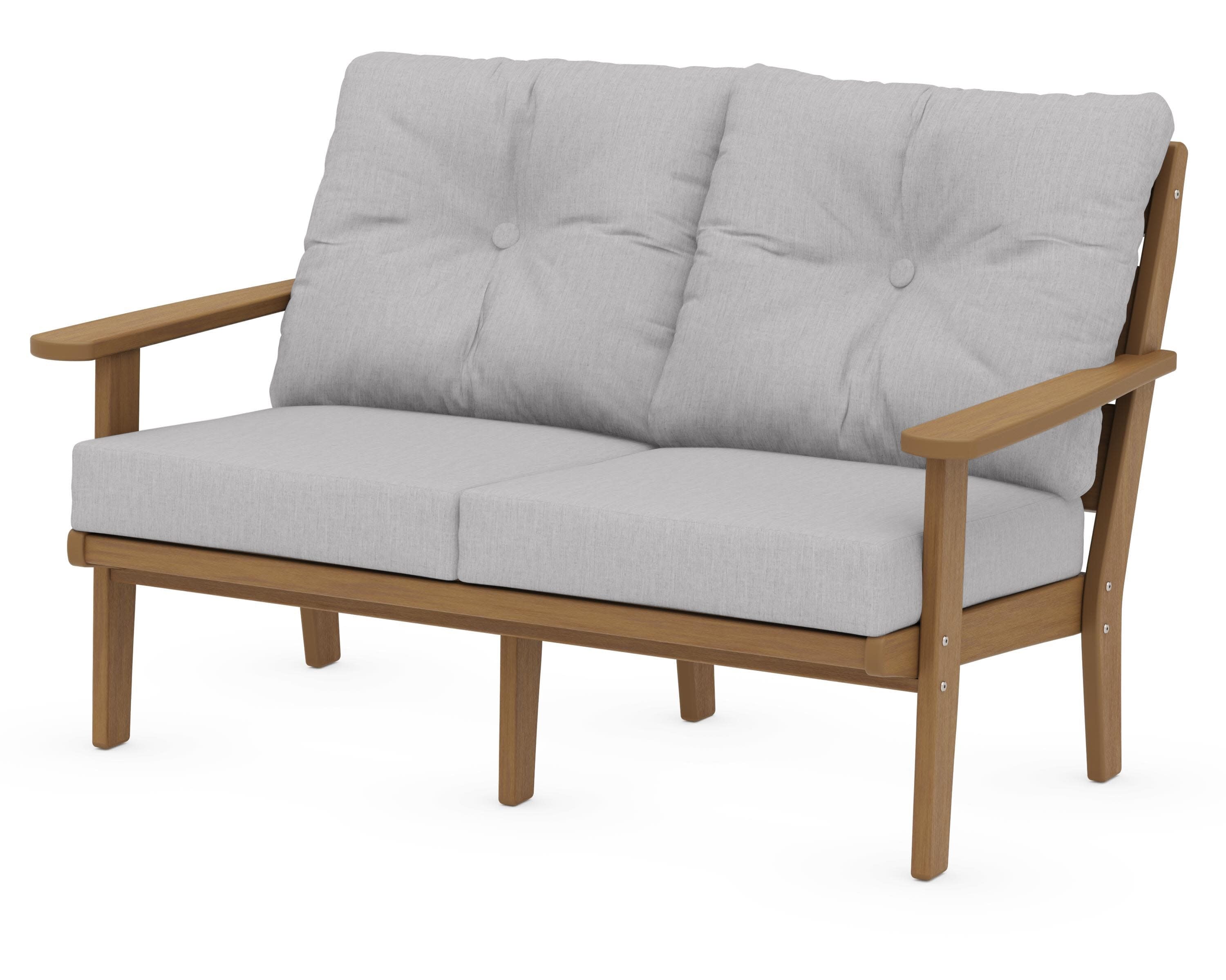 Lakeside Deep Seating Loveseat in Natural / Granite