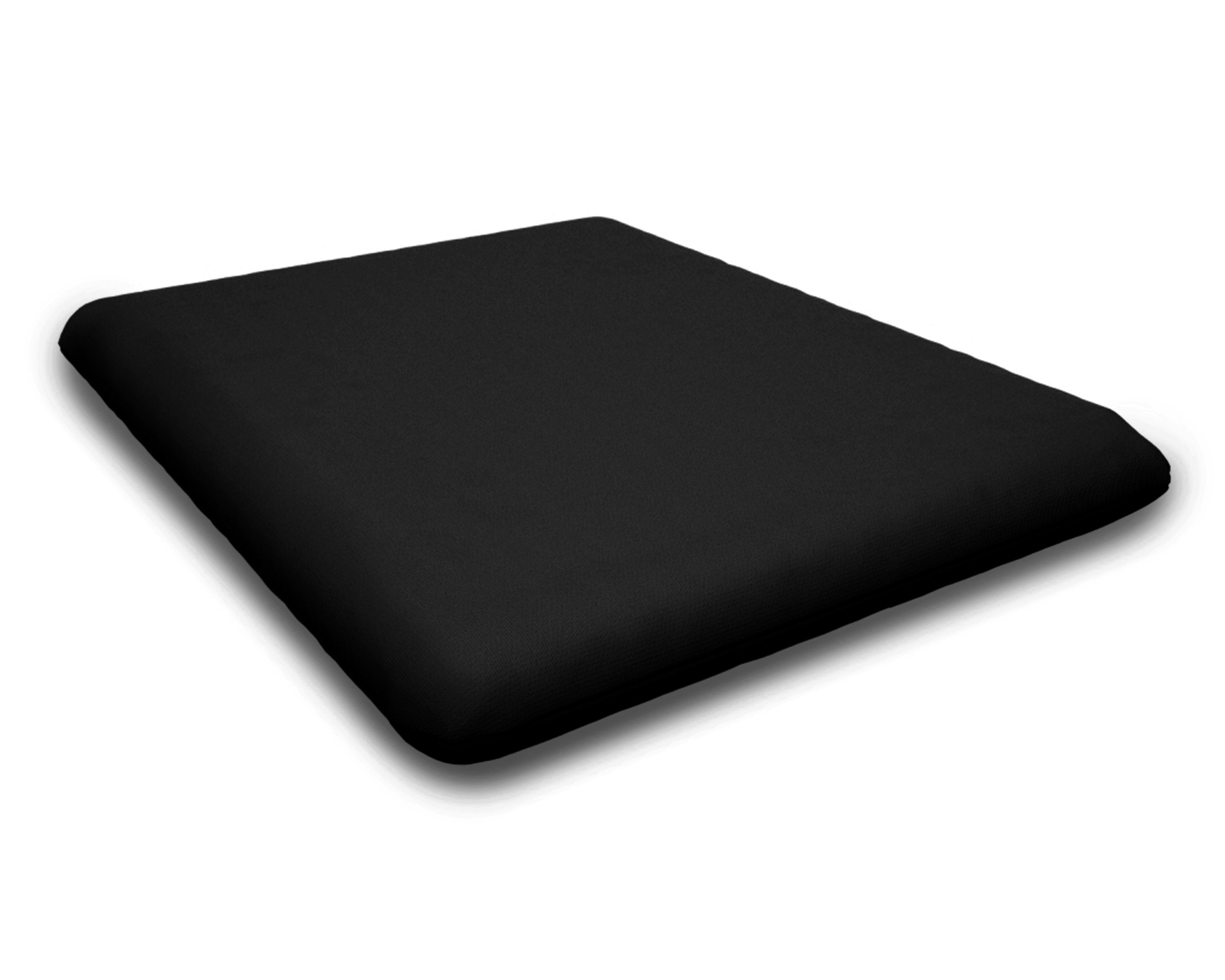 Seat Cushion - 17"D x 20"W x 2.5"H in Canvas Black