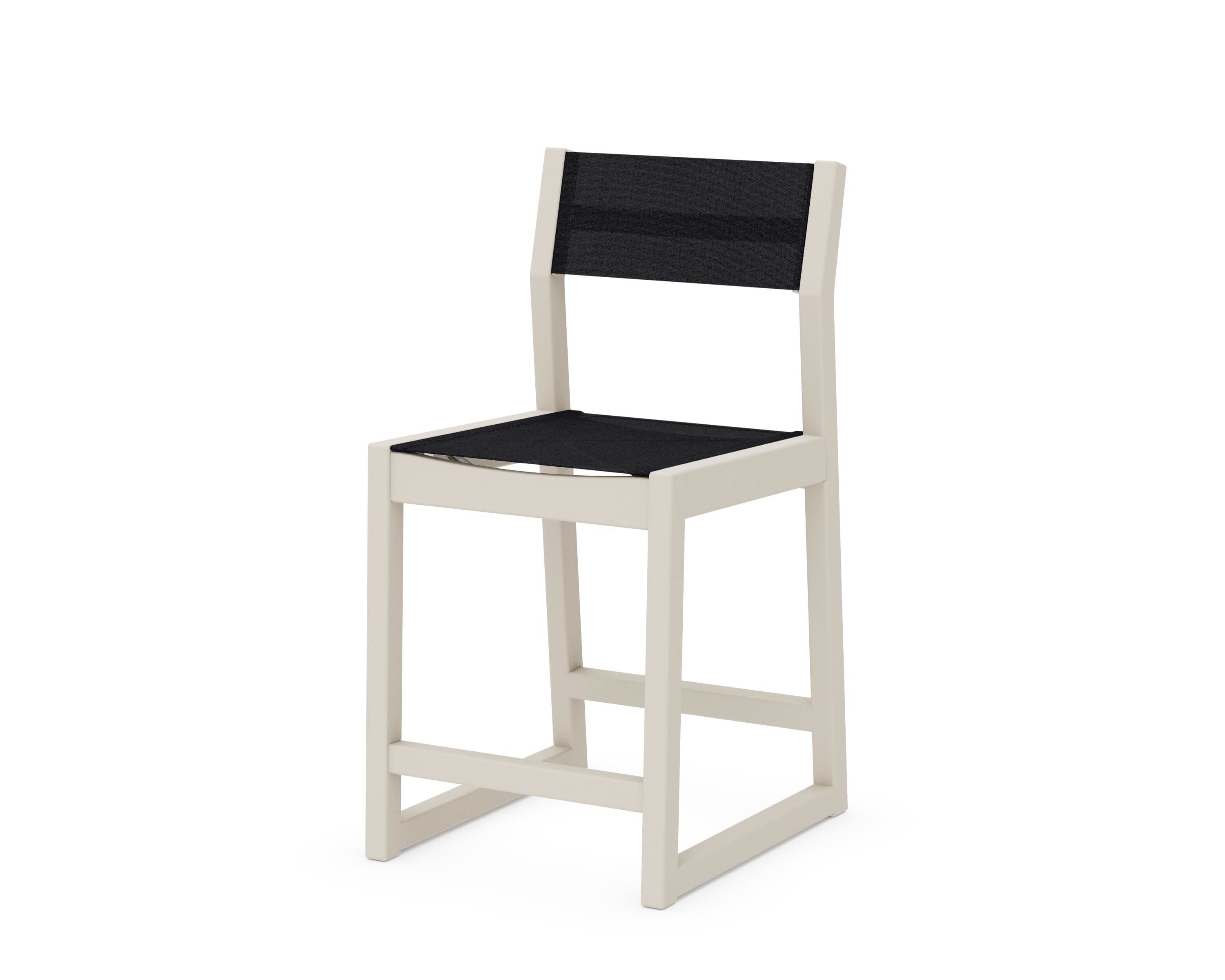 EDGE Sling Counter Side Chair in Sand / Black Sling