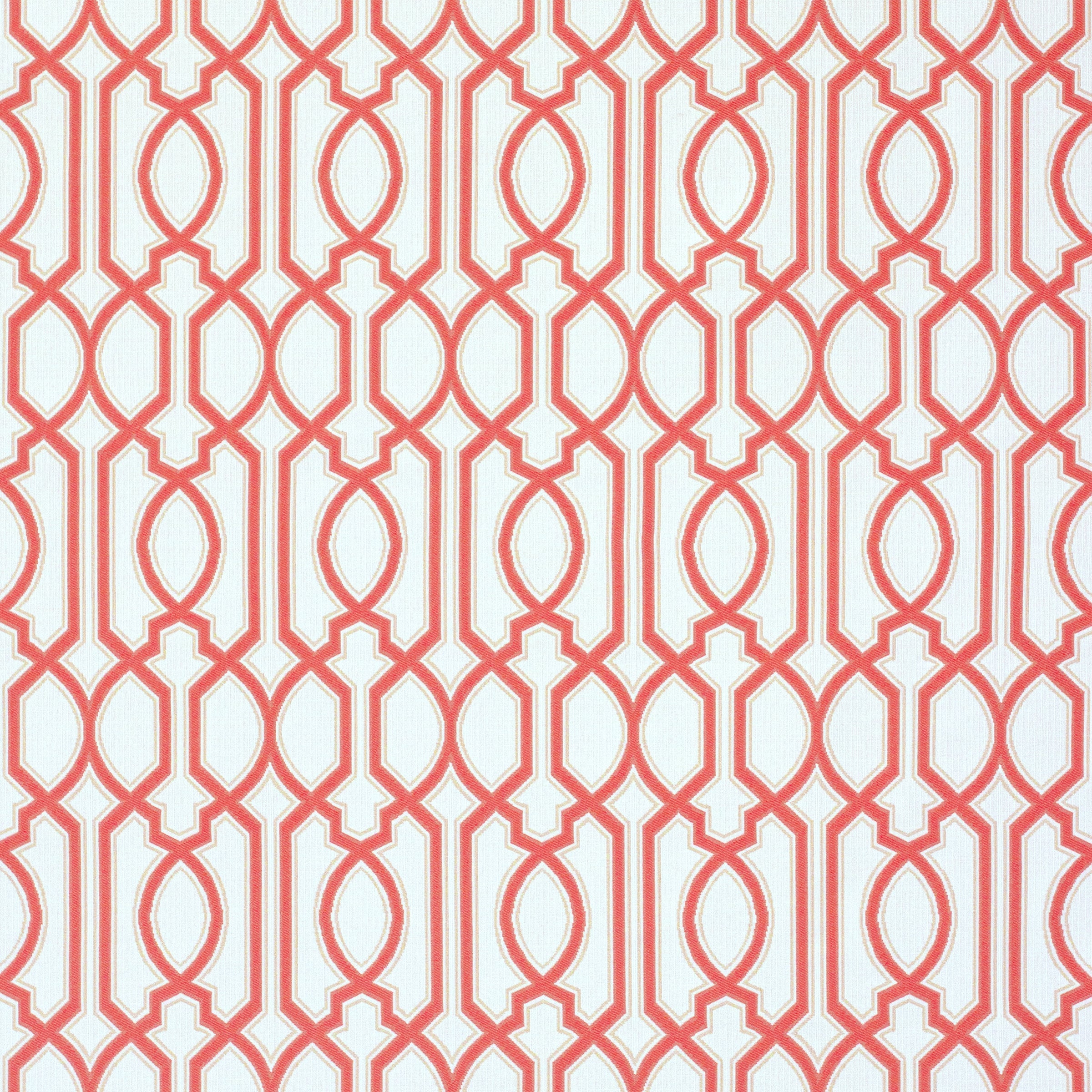 Seat Cushion - 17.5"D x 20"W x 2.5"H in Chelsey Trellis Coral