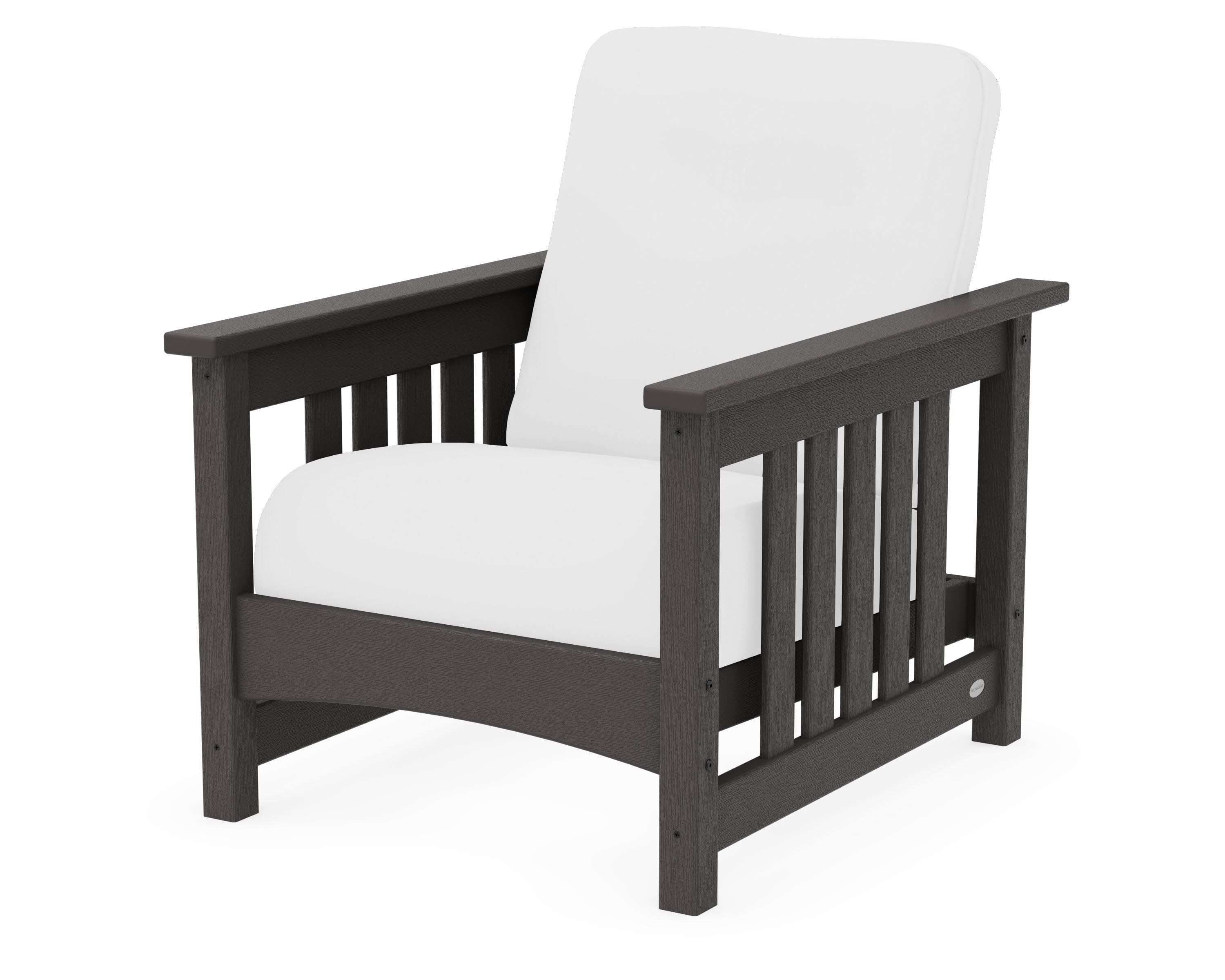 Club Mission Chair in Vintage Coffee / Natural