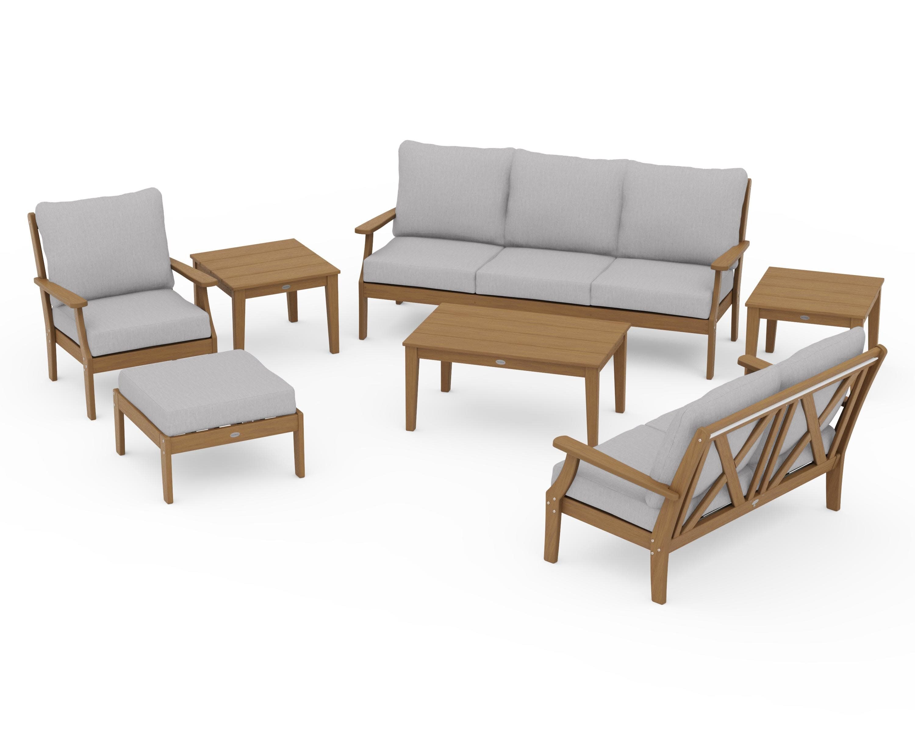 Braxton 7-Piece Deep Seating Set in Natural / Granite