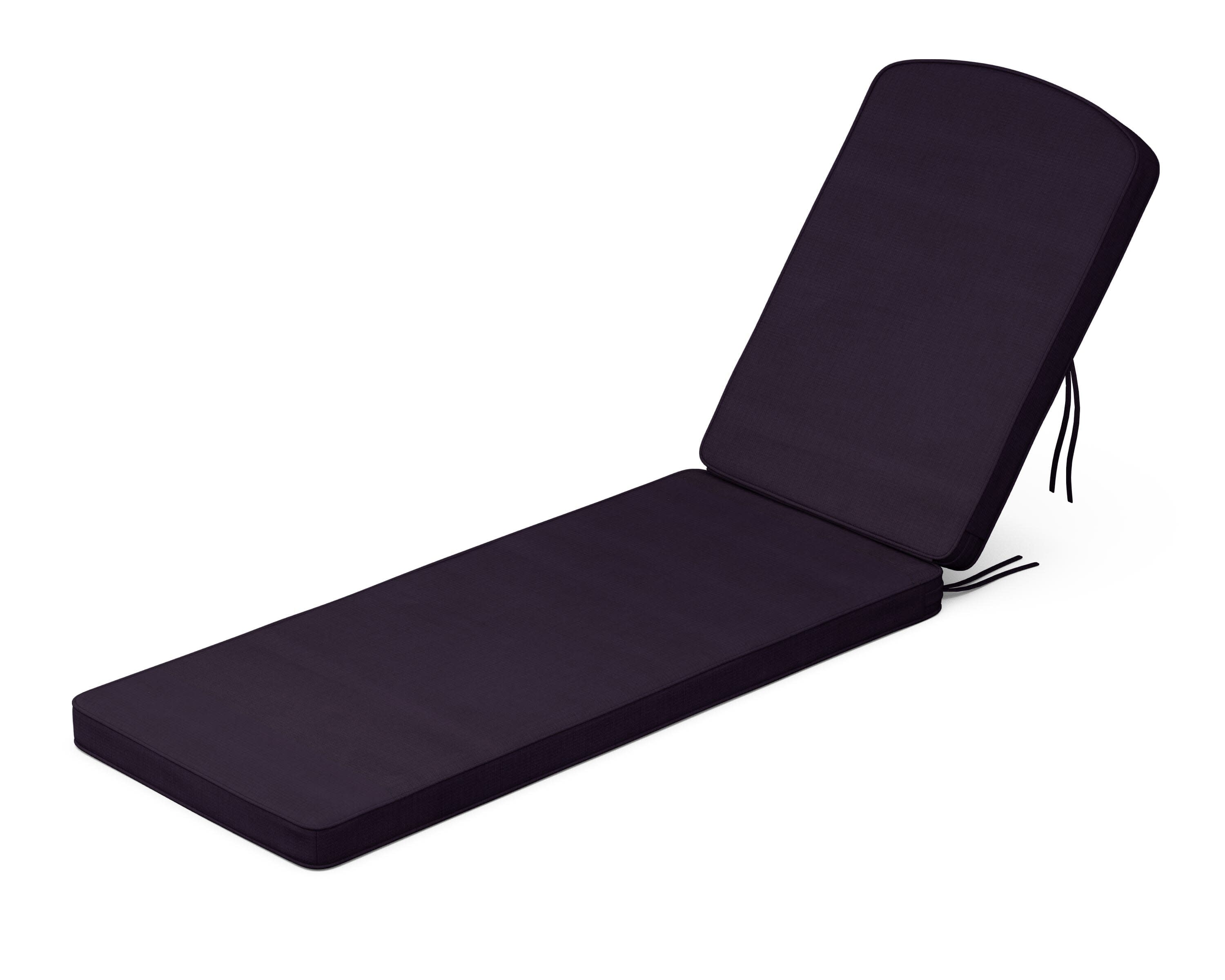 Chinoiserie Chaise Cushion in Navy Linen