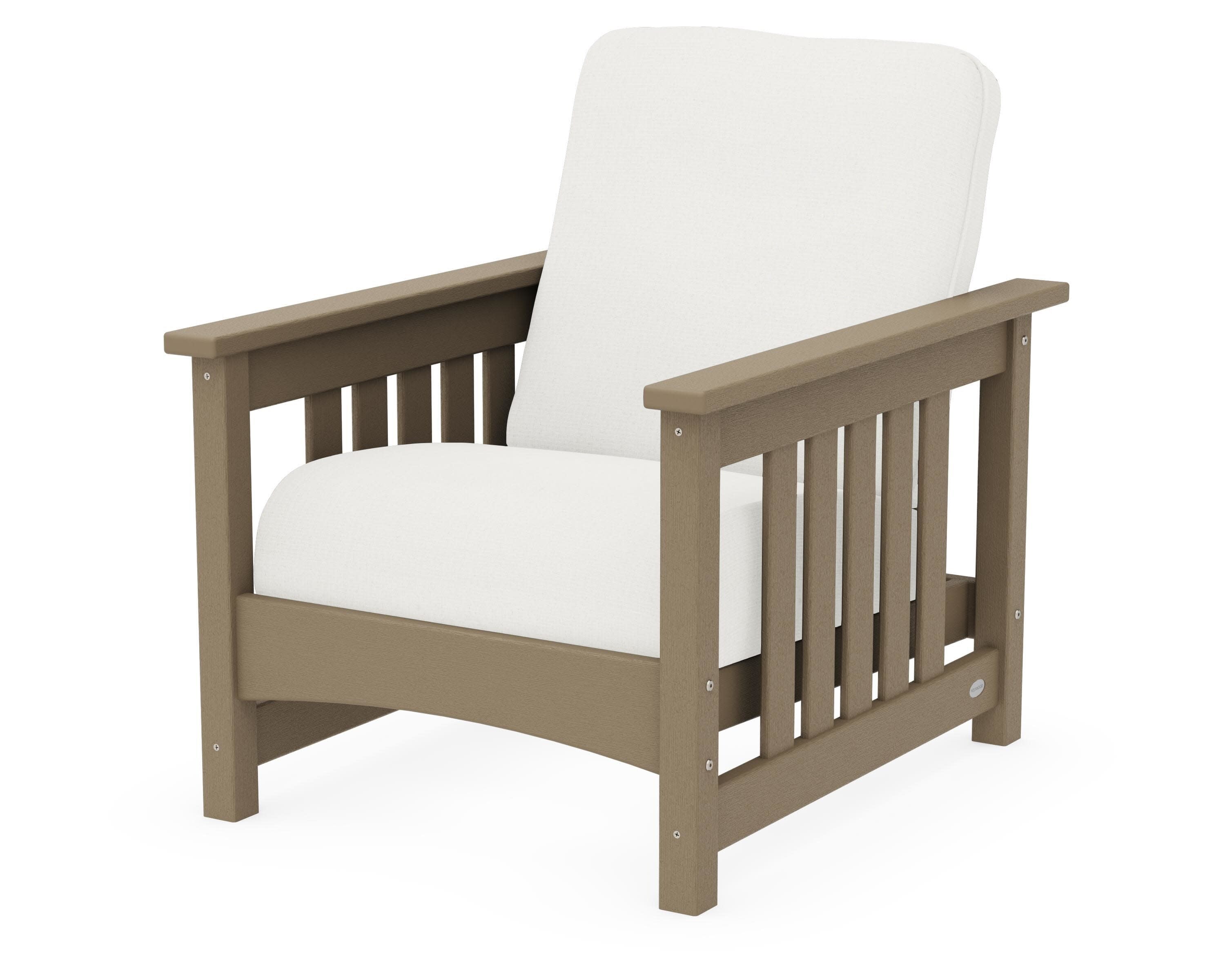 Club Mission Chair in Vintage Sahara / Natural Linen