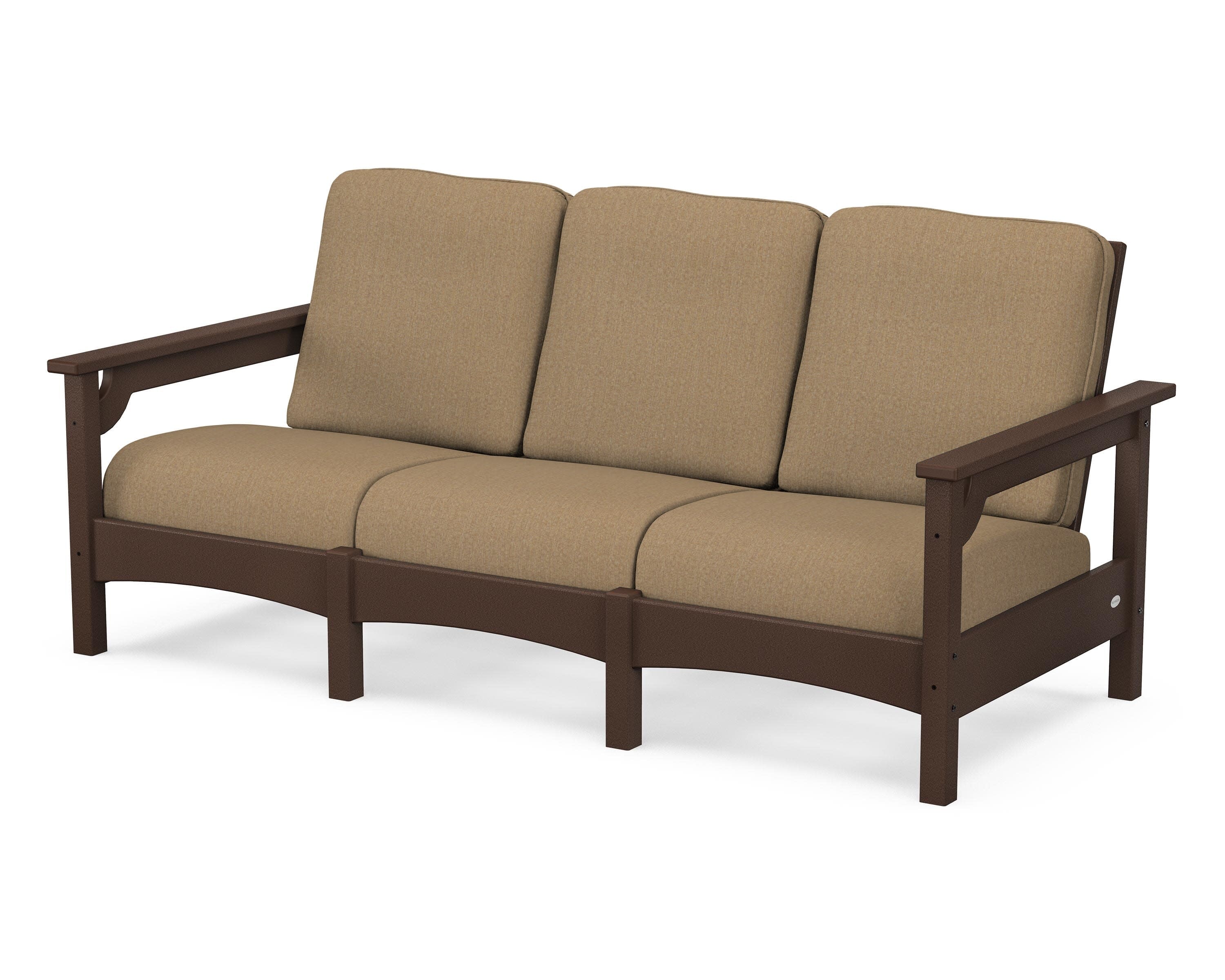 Club Sofa in Mahogany / Sesame