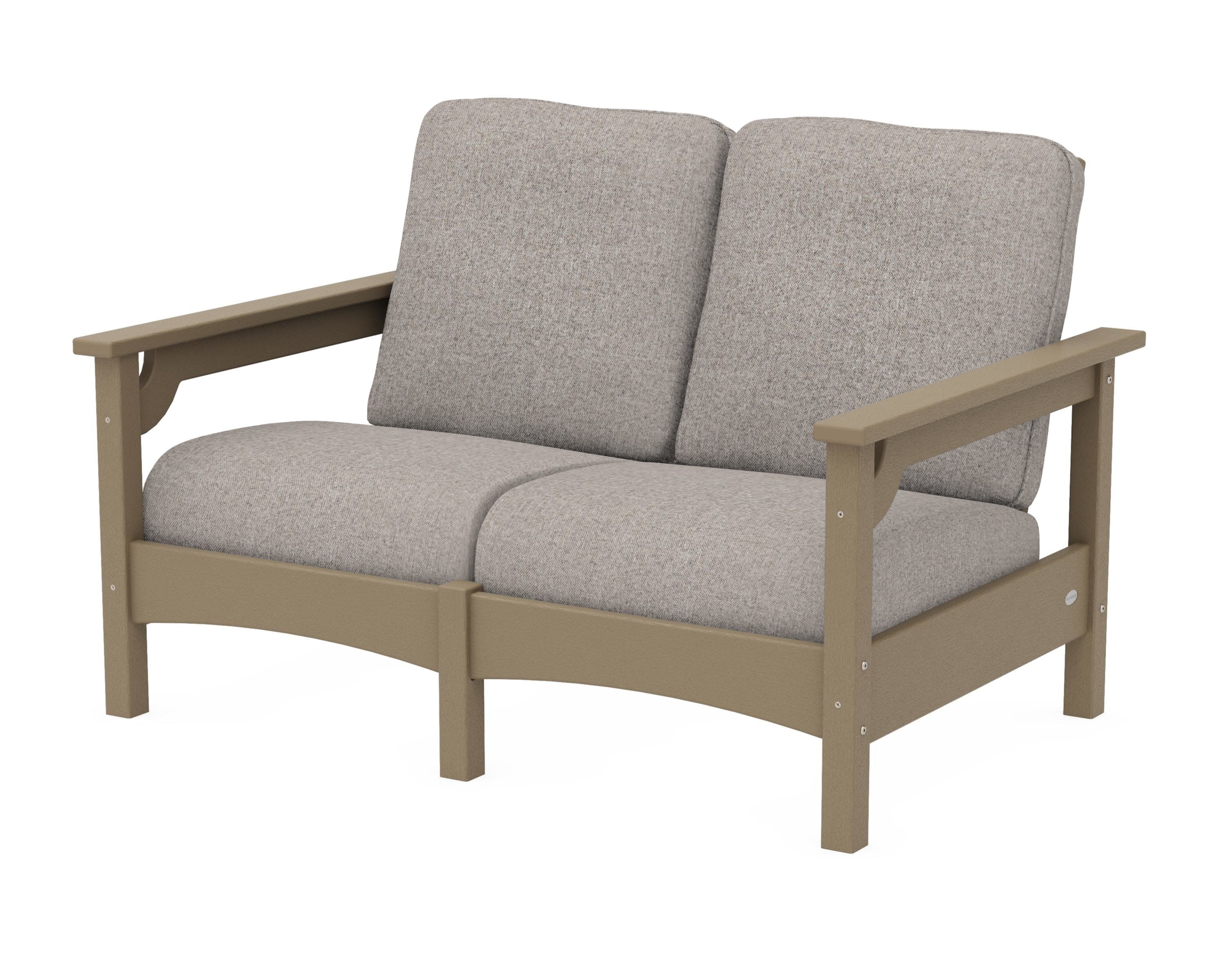 Club Loveseat in Vintage Sahara / Weathered Tweed