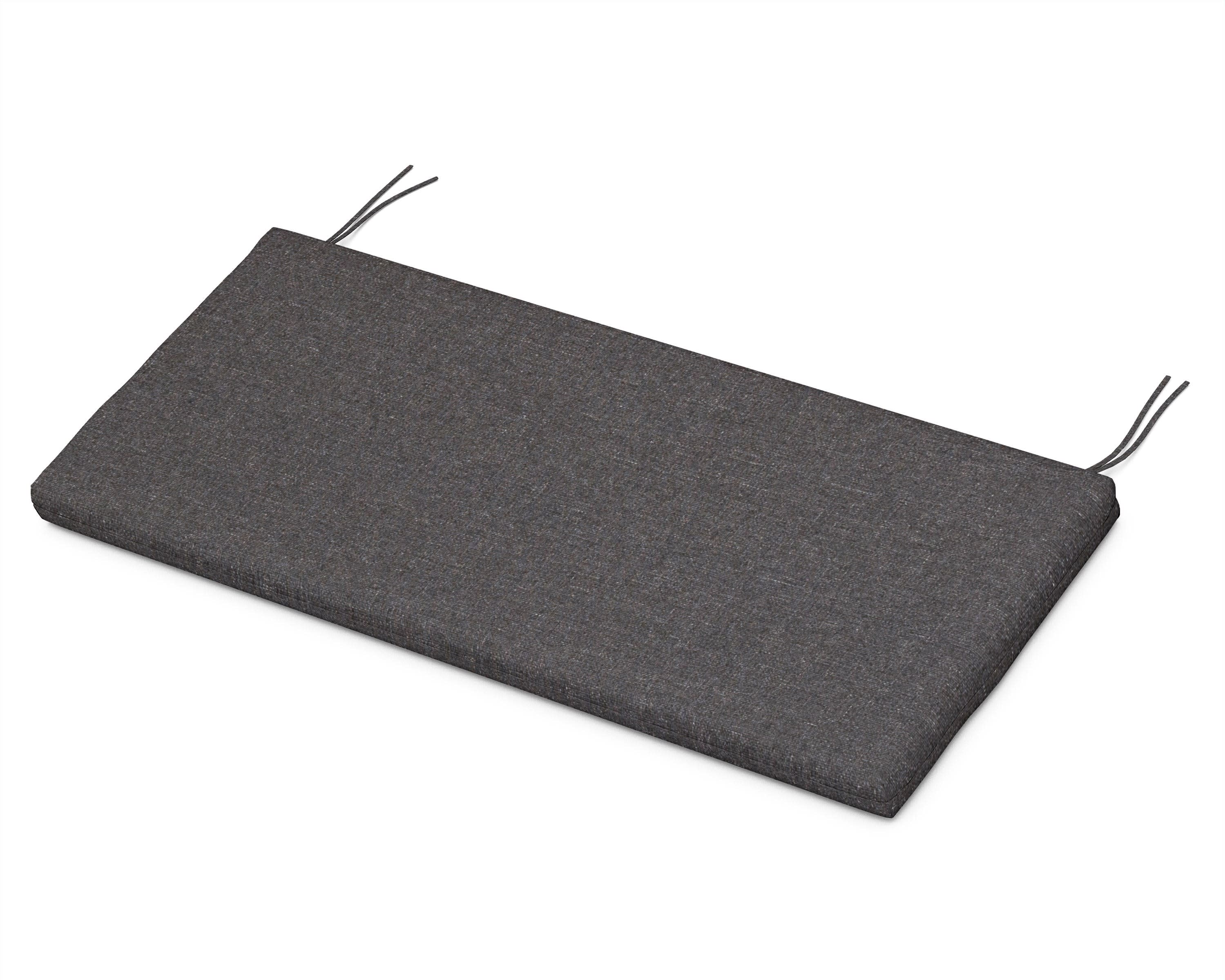 Bench Seat Cushion - 17.25"D x 43.5"W x 2.5"H in Ash Charcoal