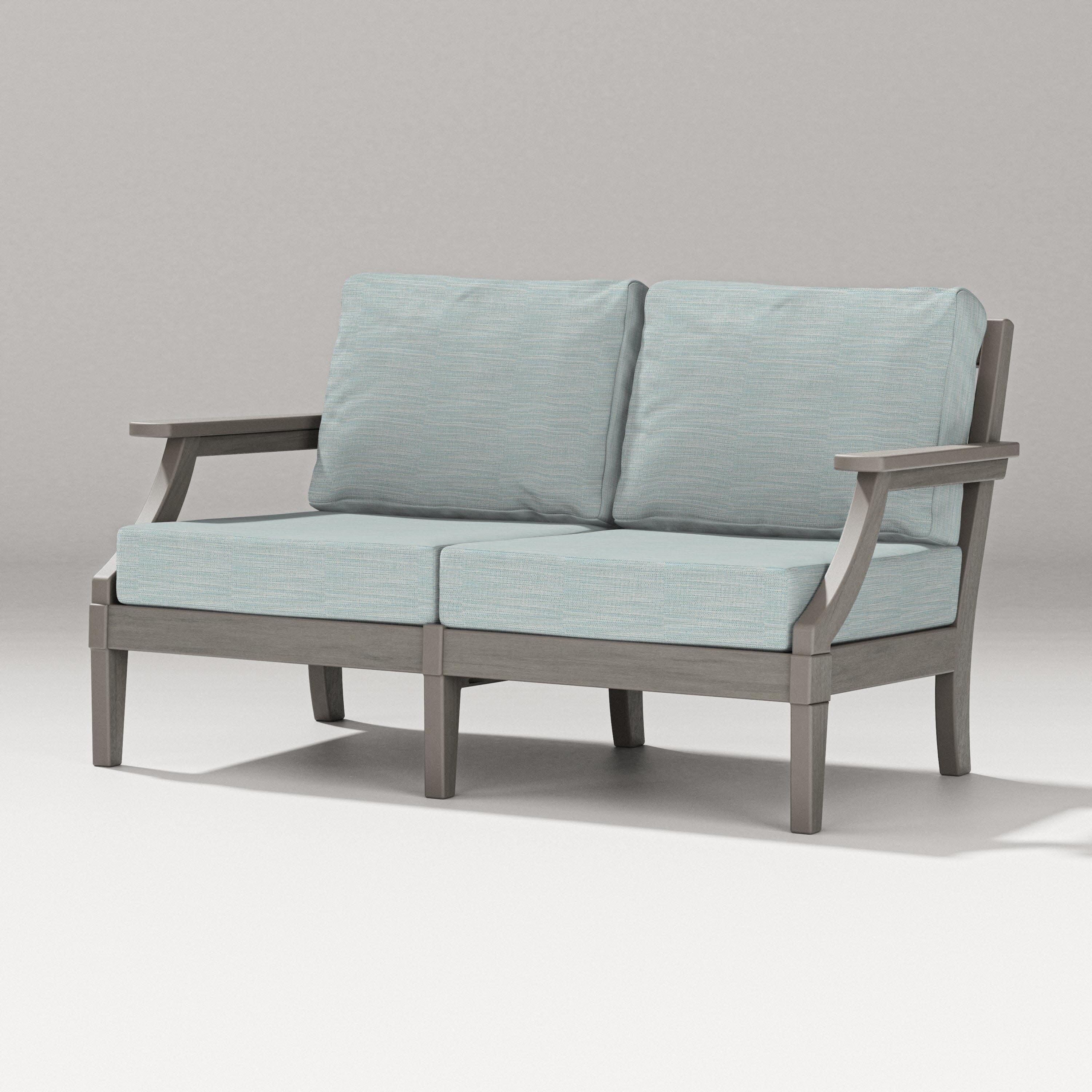 Estate Loveseat in Driftwood / Soothe Mist