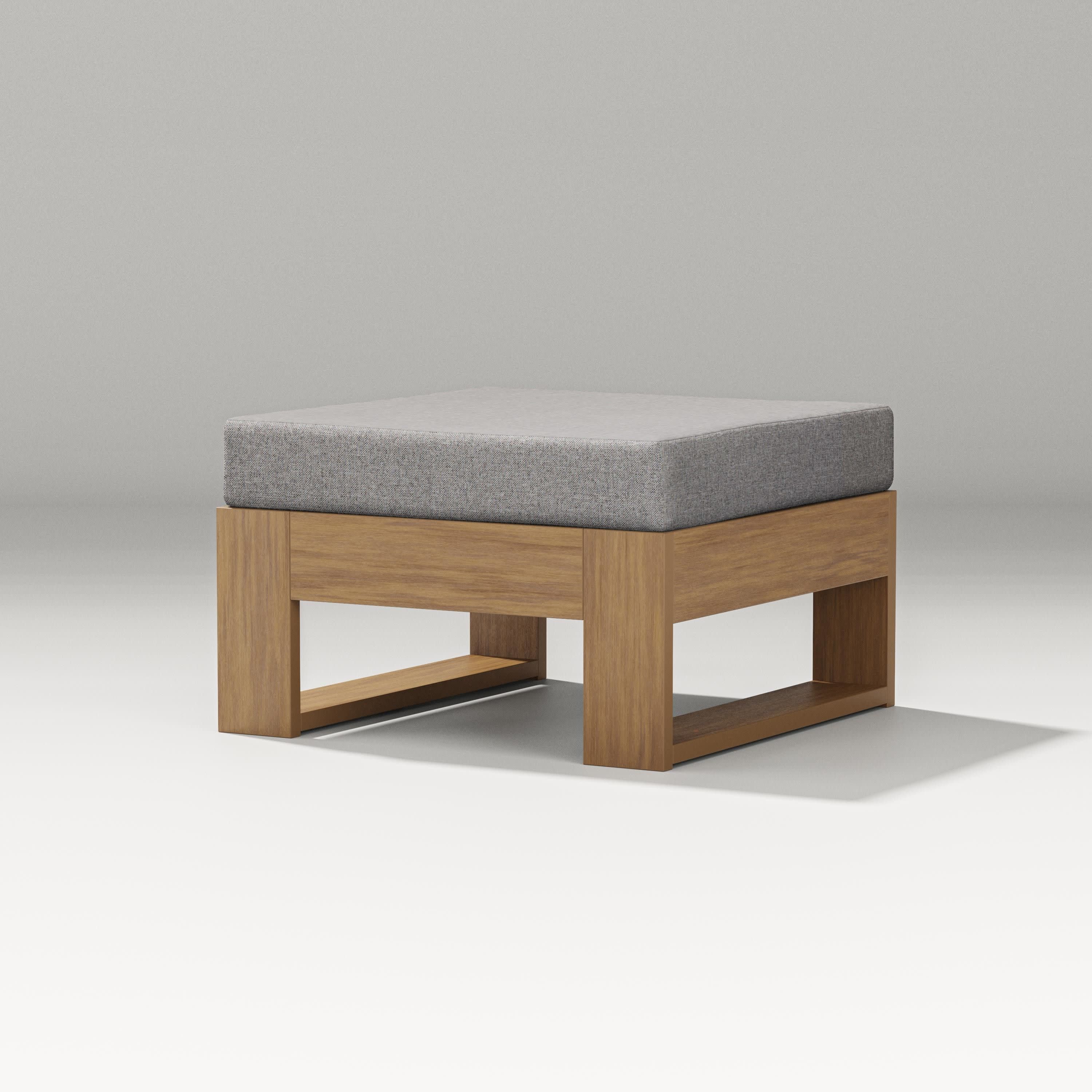 Latitude Lounge Ottoman in Natural / Grey Mist