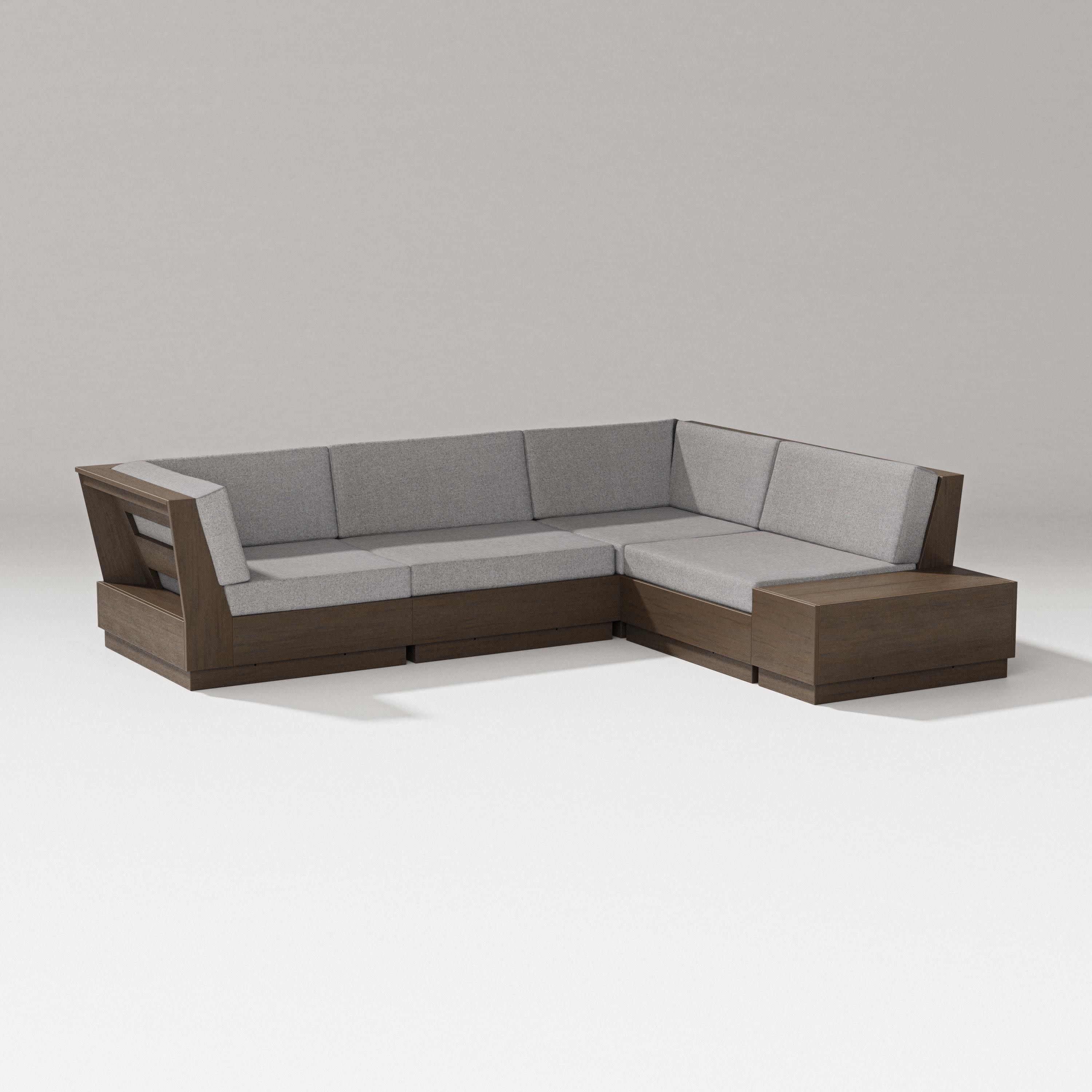 Elevate Corner Sectional in Kona / Grey Mist