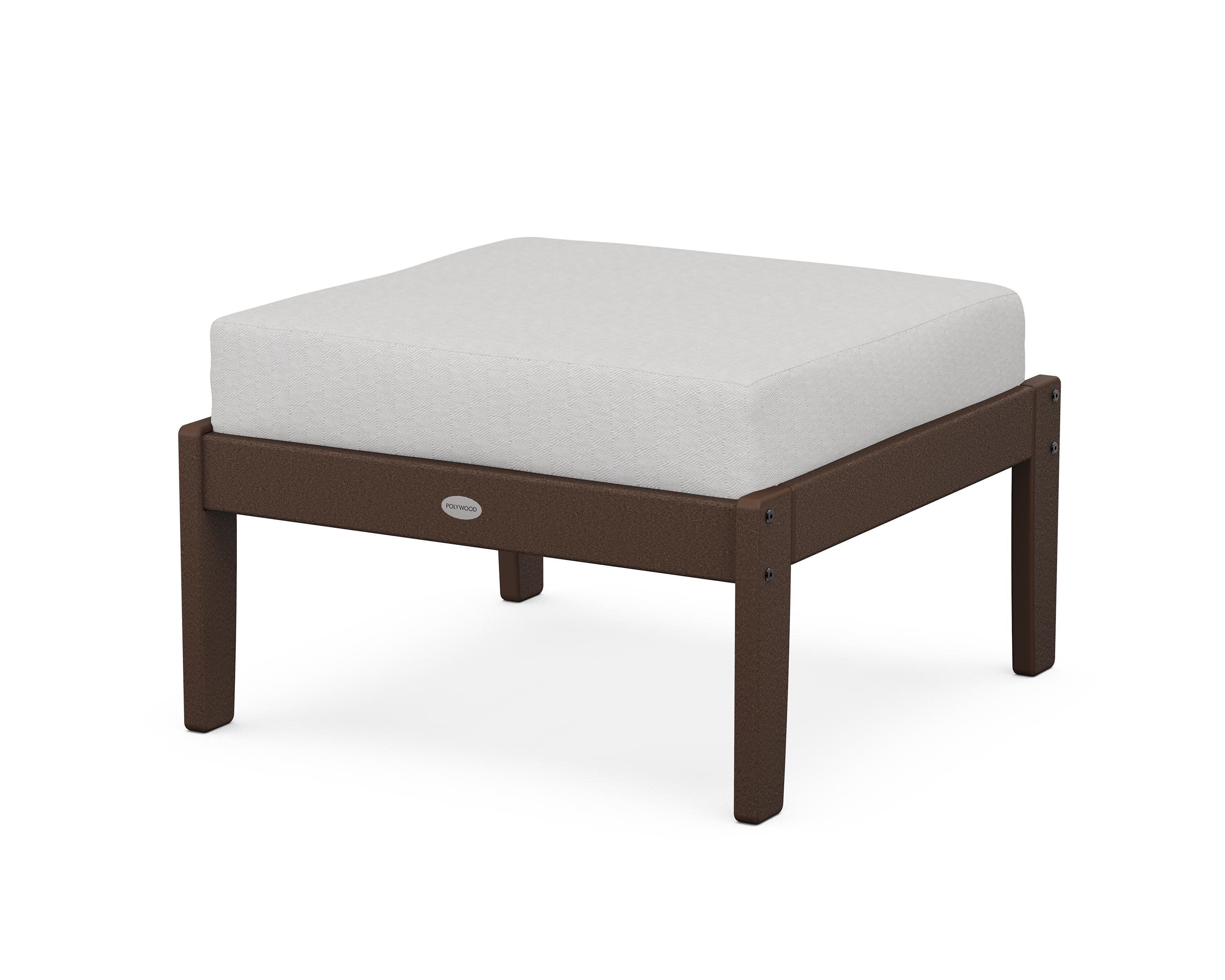 Braxton Deep Seating Ottoman in Mahogany / Diamond in the Rough