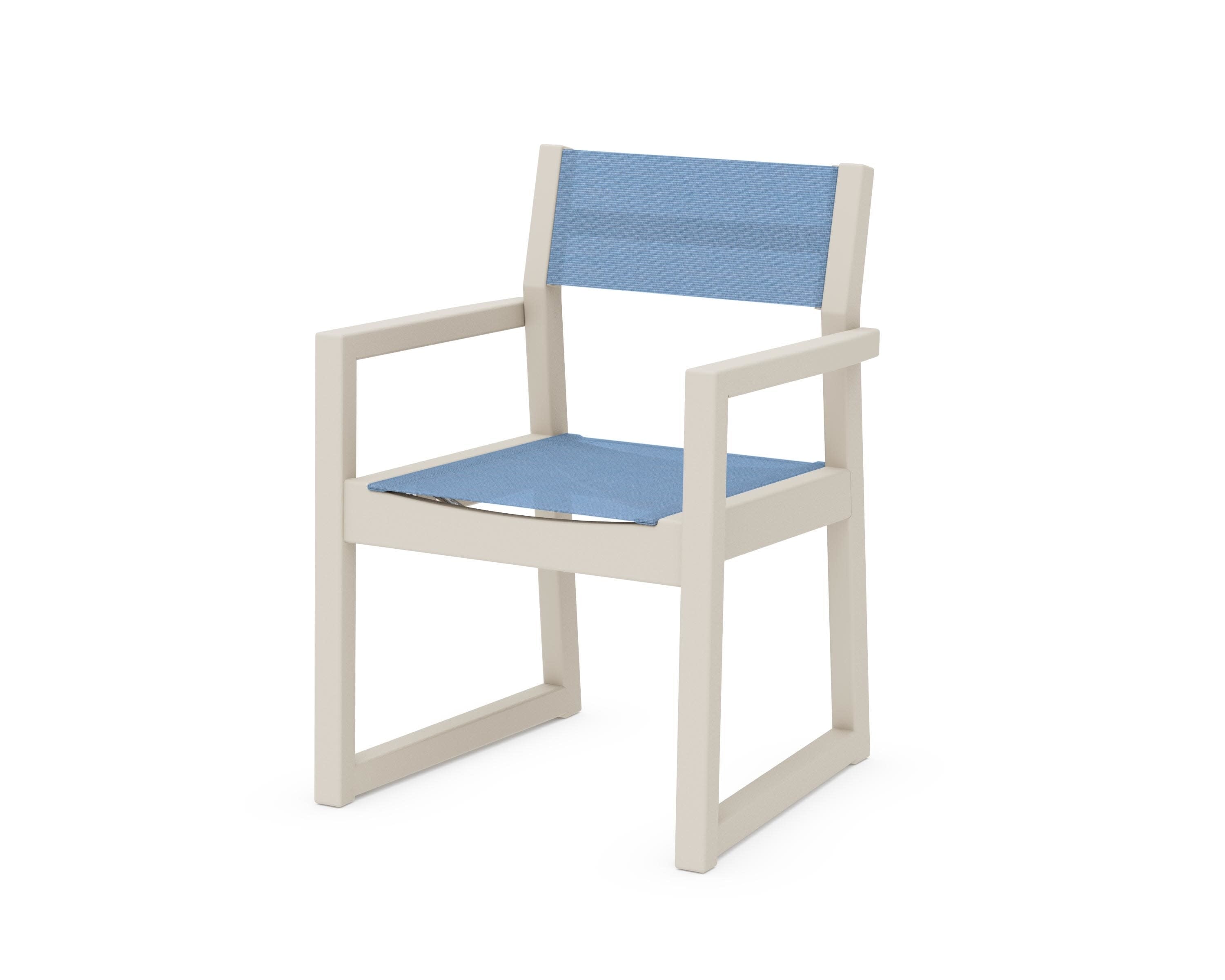 EDGE Sling Dining Arm Chair in Sand / Poolside Sling