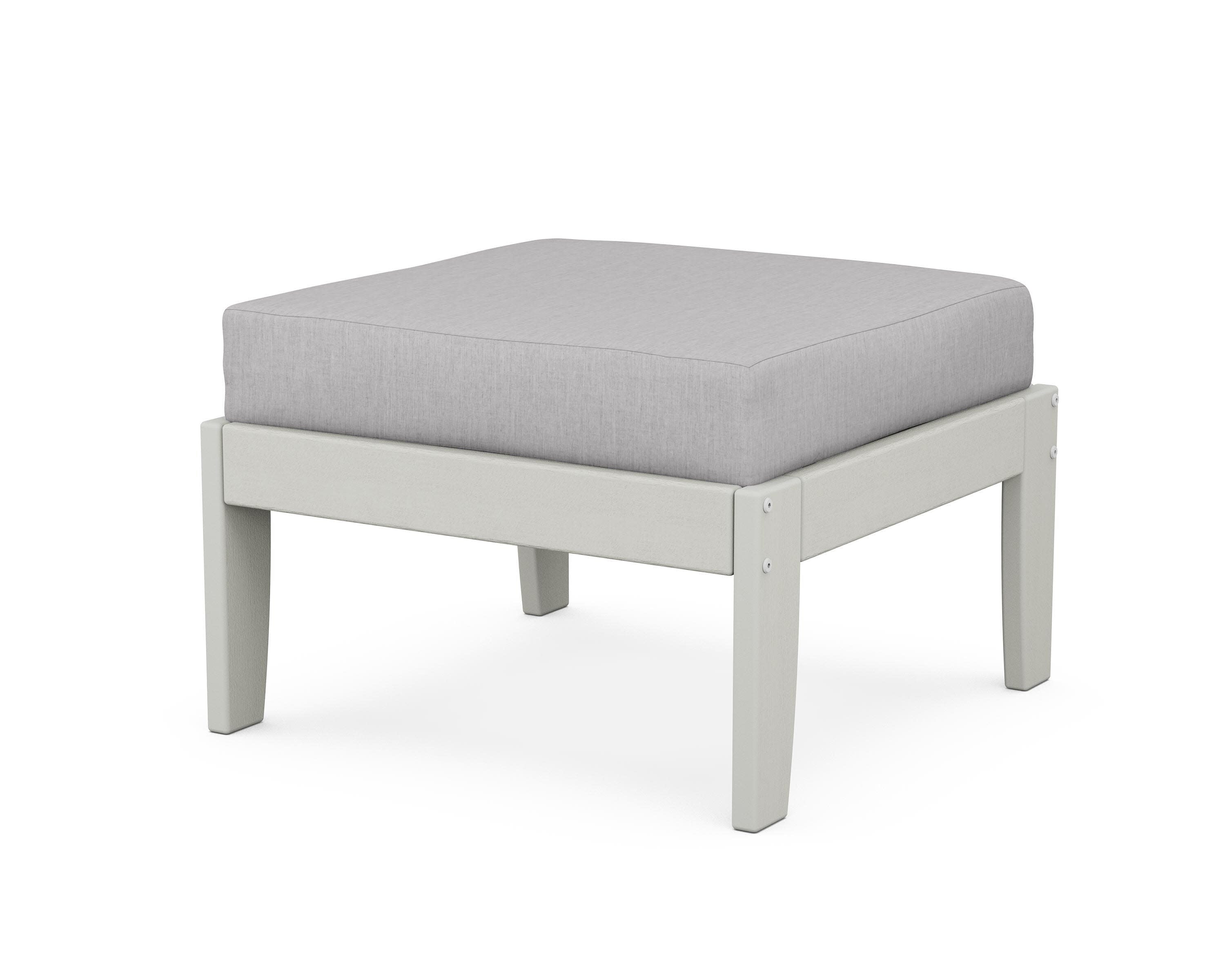 Modular Ottoman - Classic in Vintage White / Granite