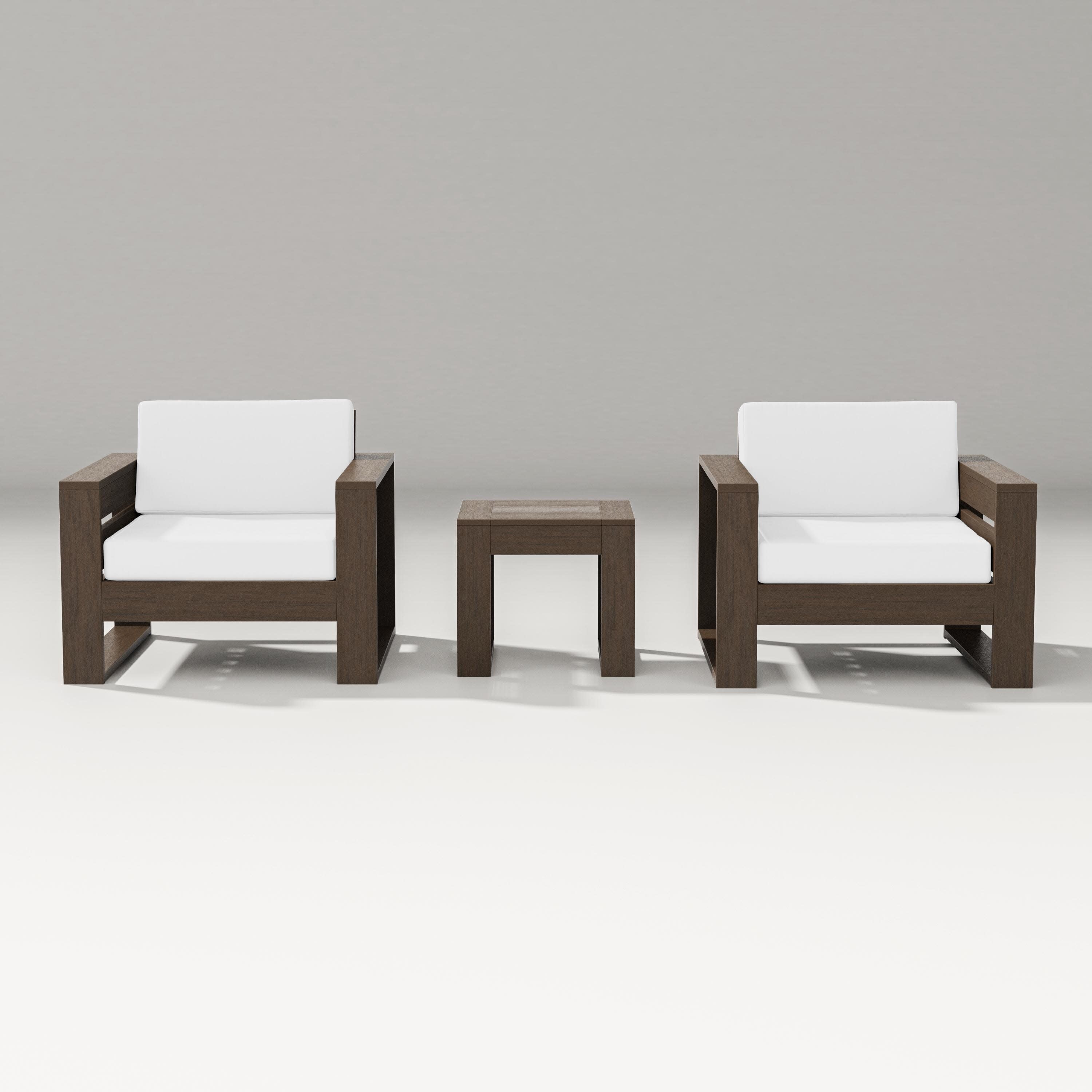 Latitude 3-Piece Lounge Chair Set in Kona / Natural