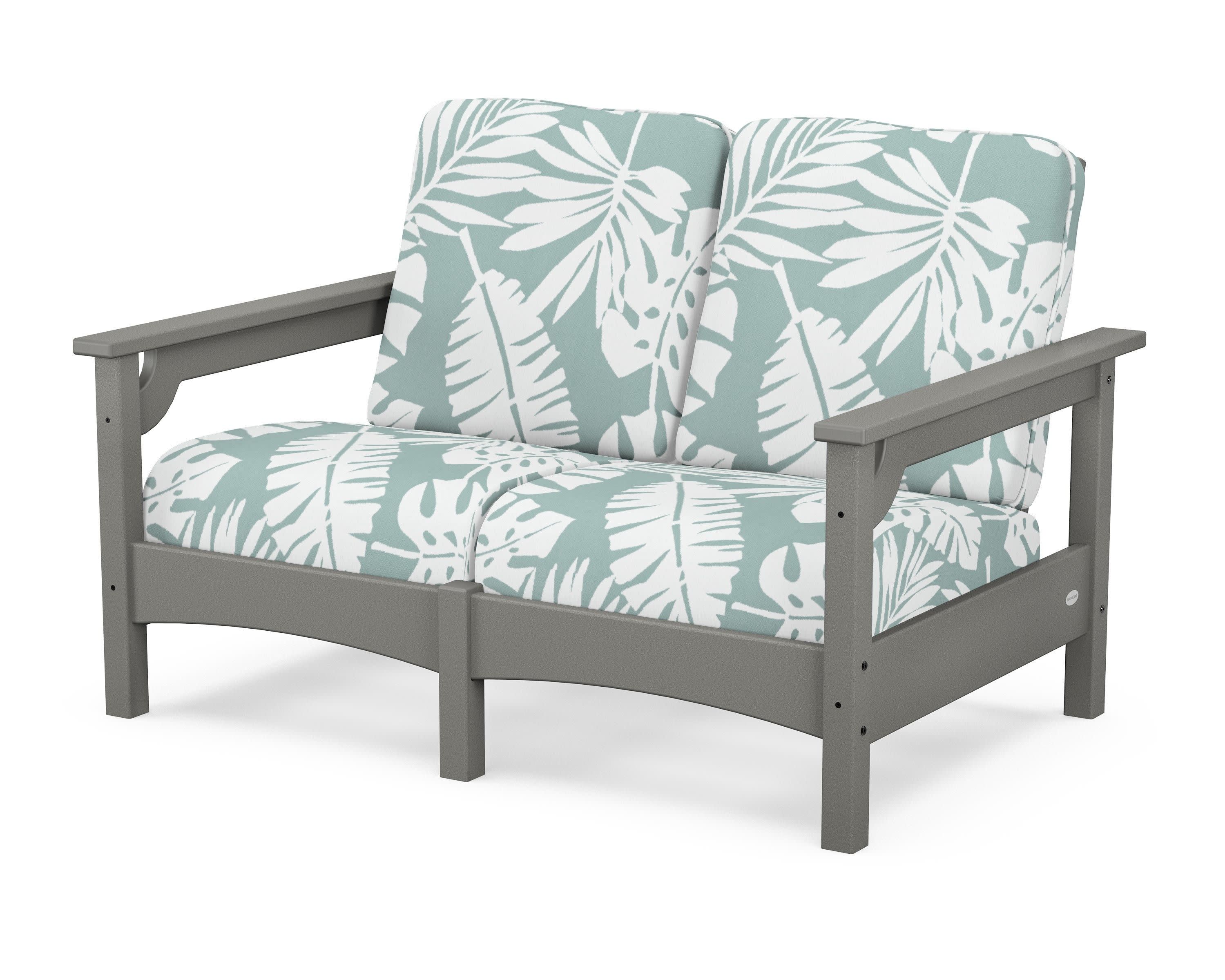 Club Loveseat in Slate Grey / Leaf Glacier Spa