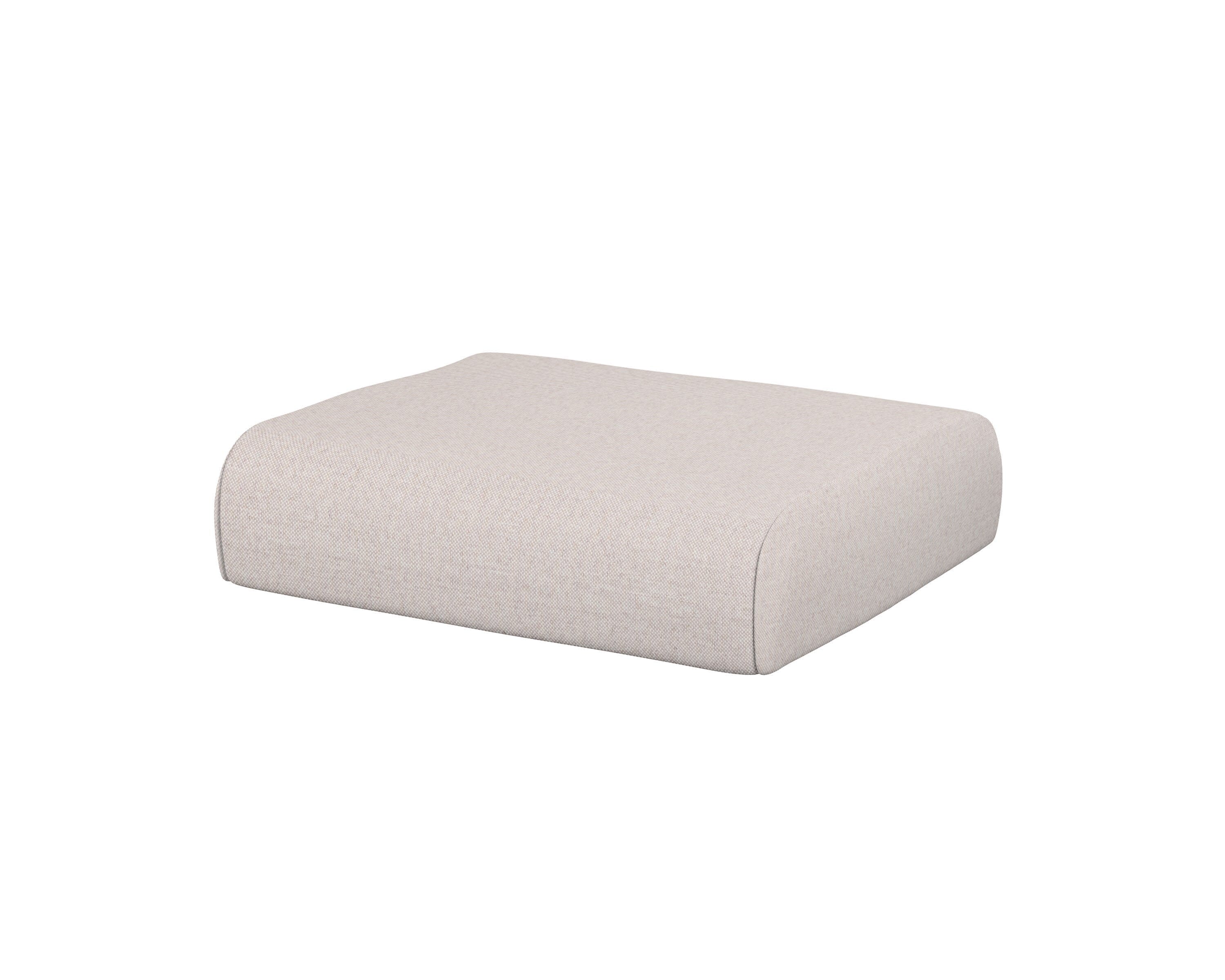Club Ottoman Cushion in Dune Burlap