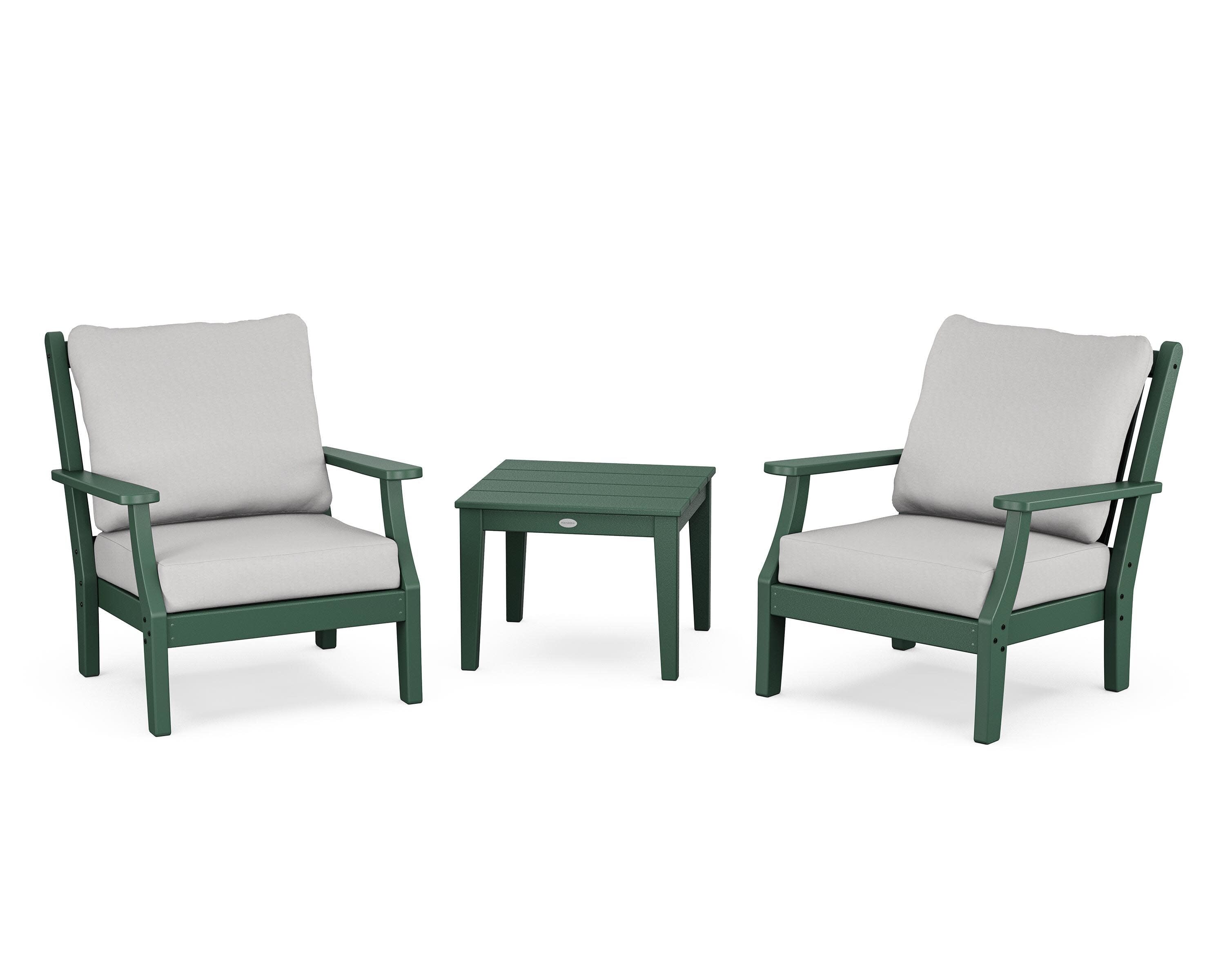 Wovendale 3-Piece Deep Seating Set in Green / Diamond in the Rough