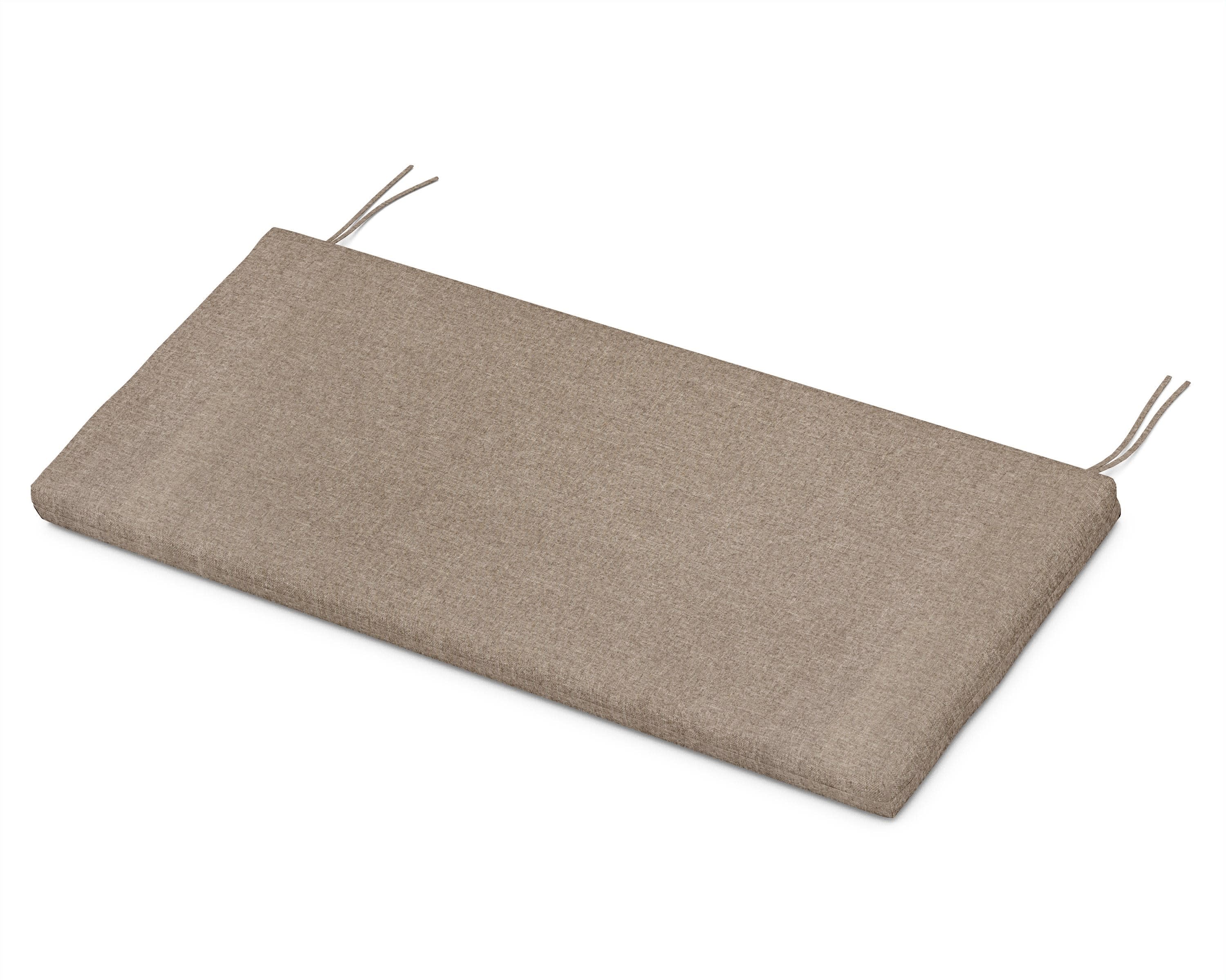 Bench Seat Cushion - 17.5"D x 45.5"W x 2.5"H in Spiced Burlap