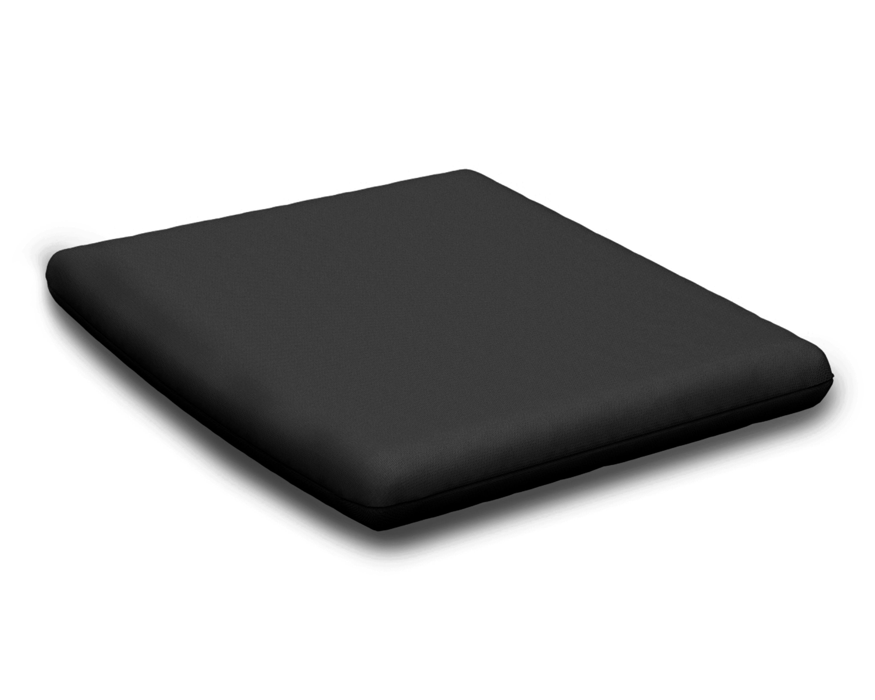 Seat Cushion - 16.25"D x 20.25"W x 2.5"H in Canvas Black