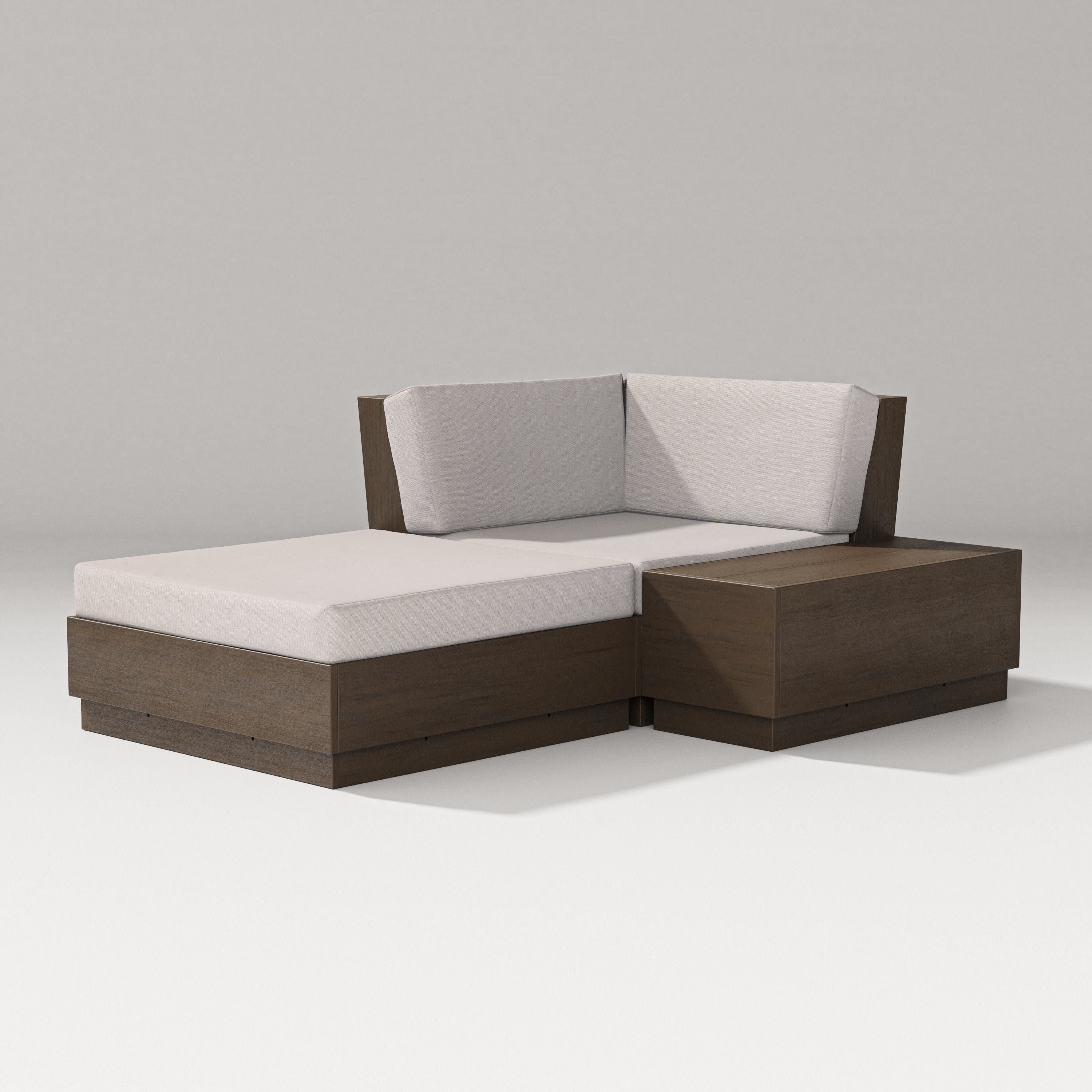 Elevate Corner Chaise in Kona / Dune Burlap