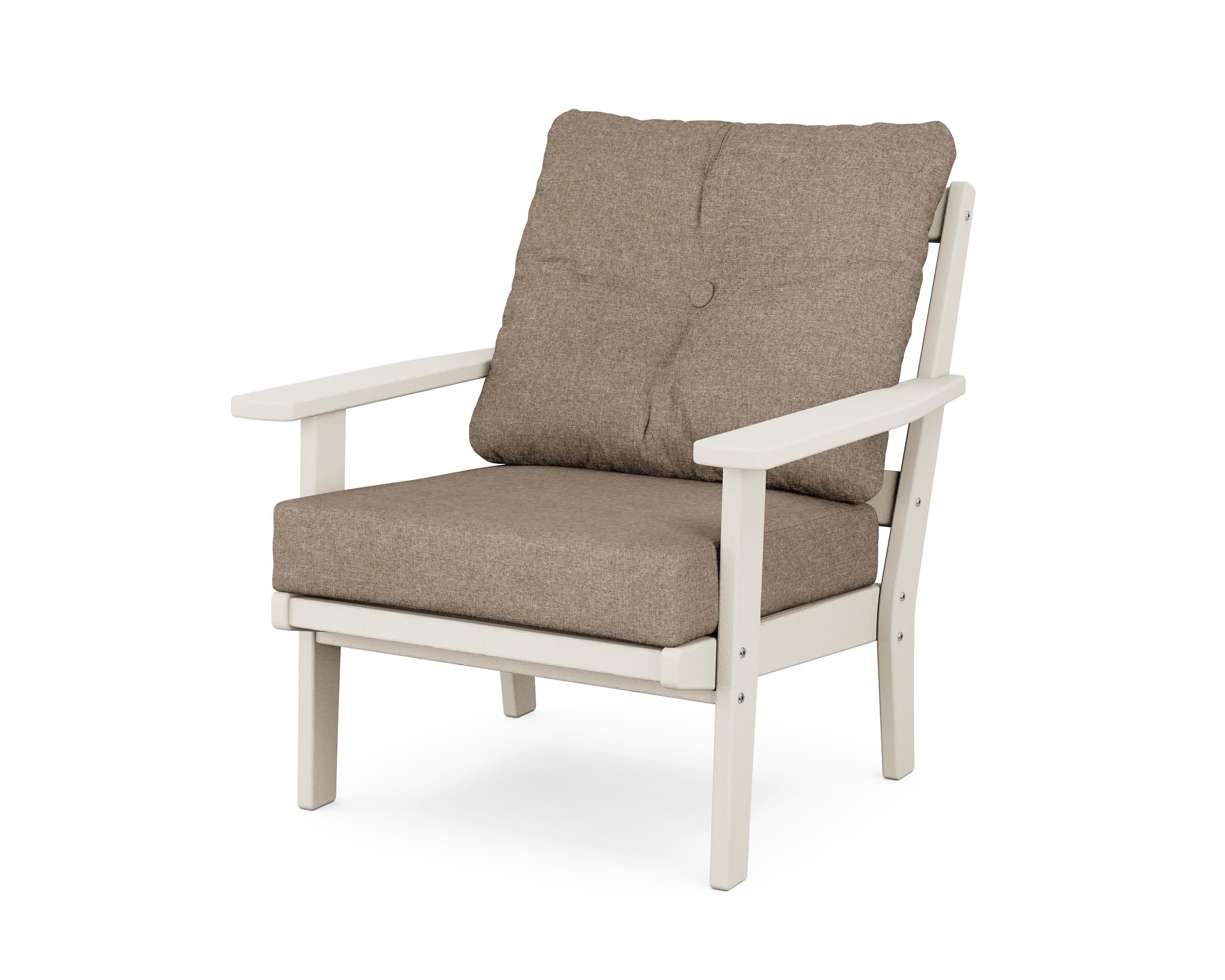Oxford Deep Seating Chair in Sand / Spiced Burlap