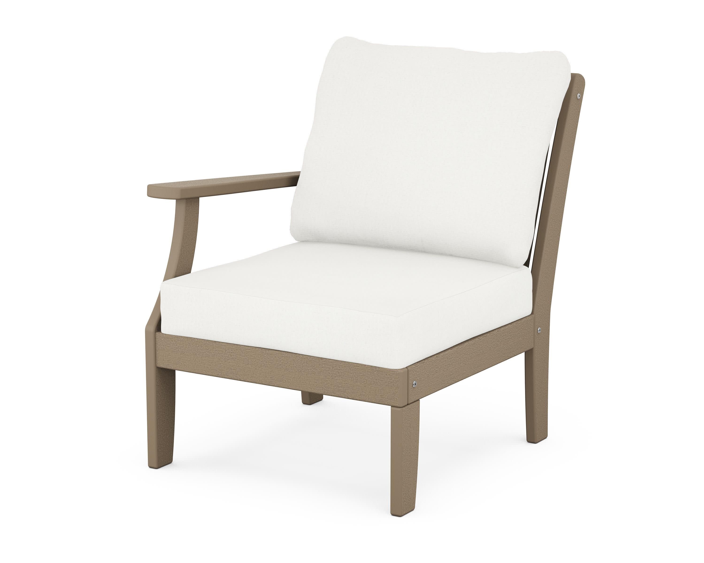 Braxton Modular Left Arm Chair in Vintage Sahara / Natural Linen