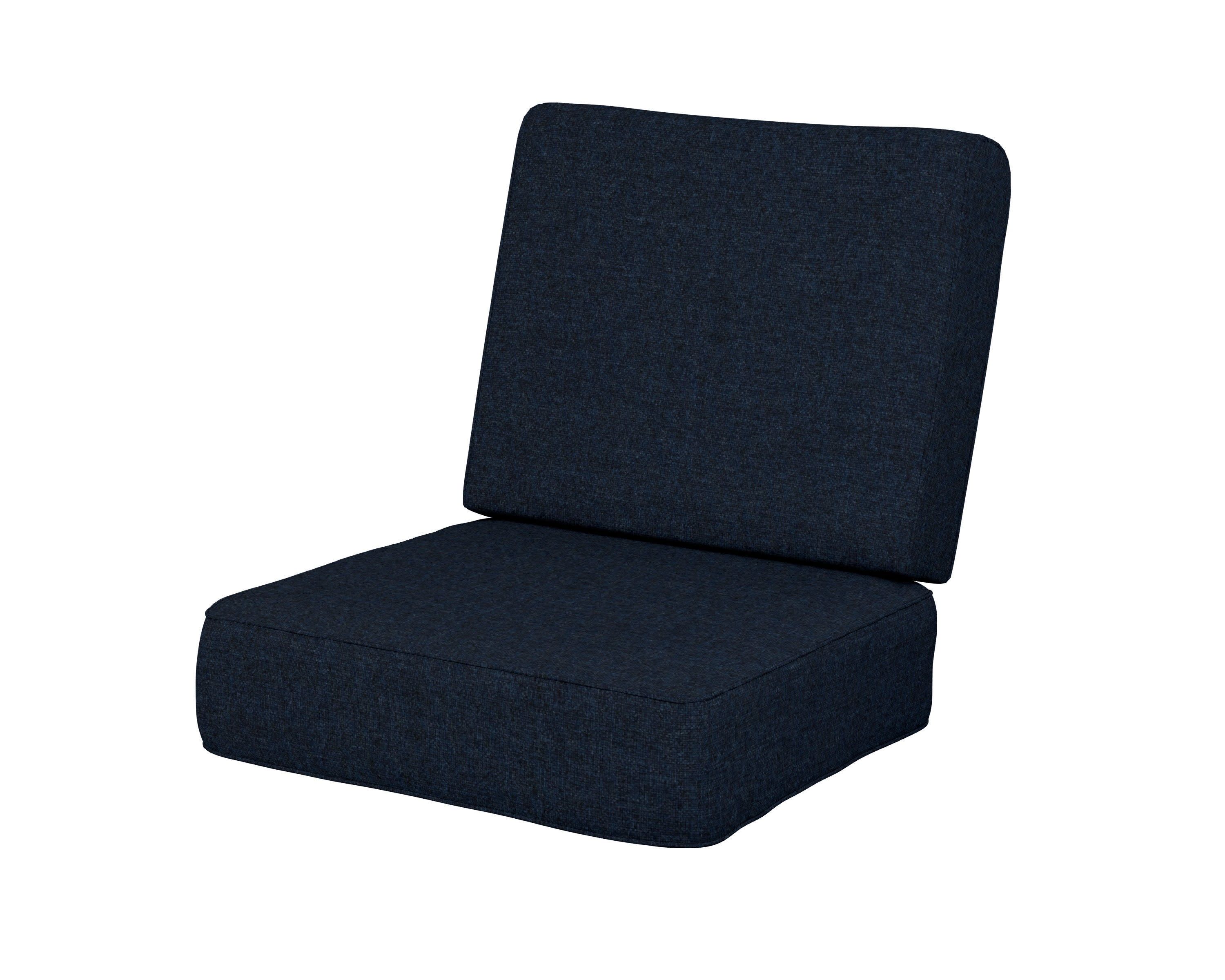 Ateeva Harbour Seat and Back Cushion in Marine Indigo