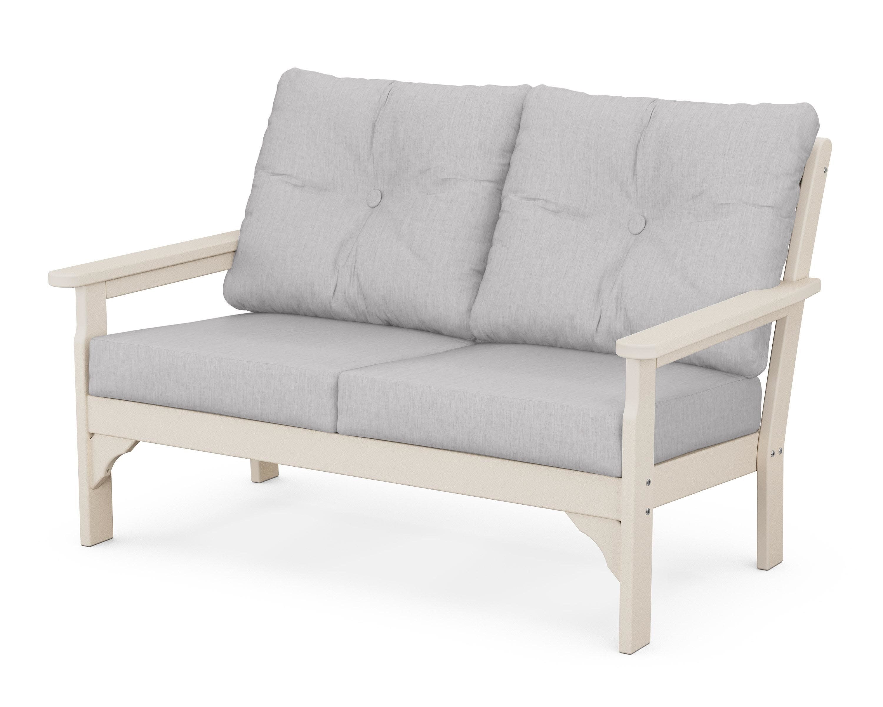Vineyard Deep Seating Loveseat in Sand / Granite