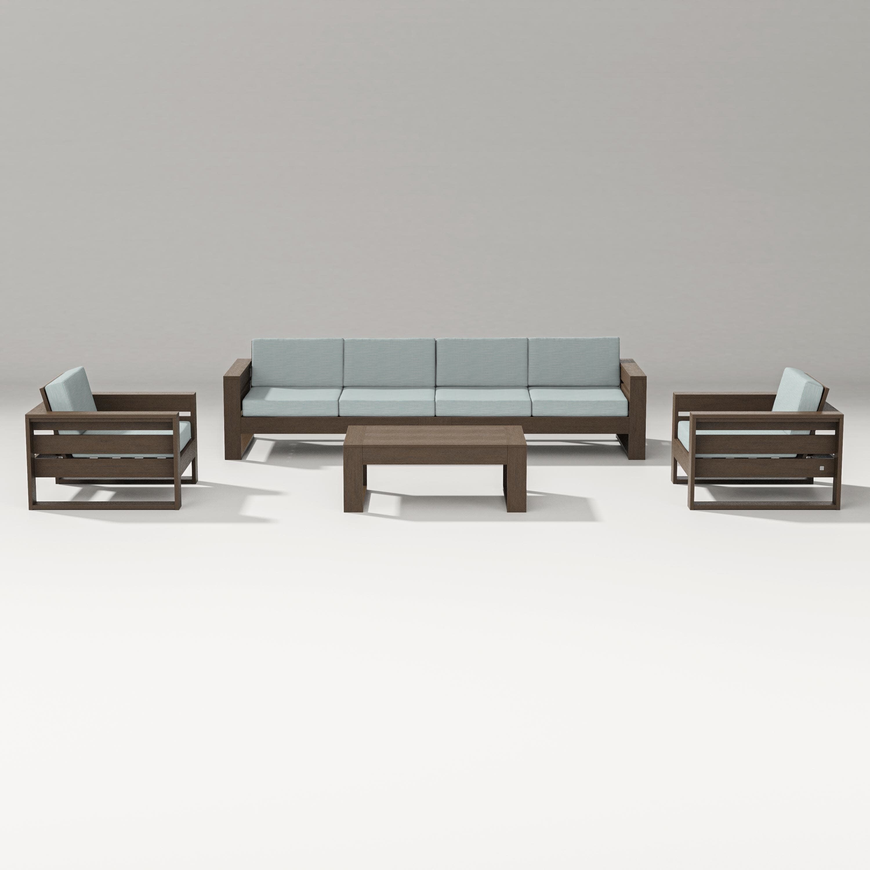 Latitude 5-Piece Lounge Sofa Set in Kona / Soothe Mist