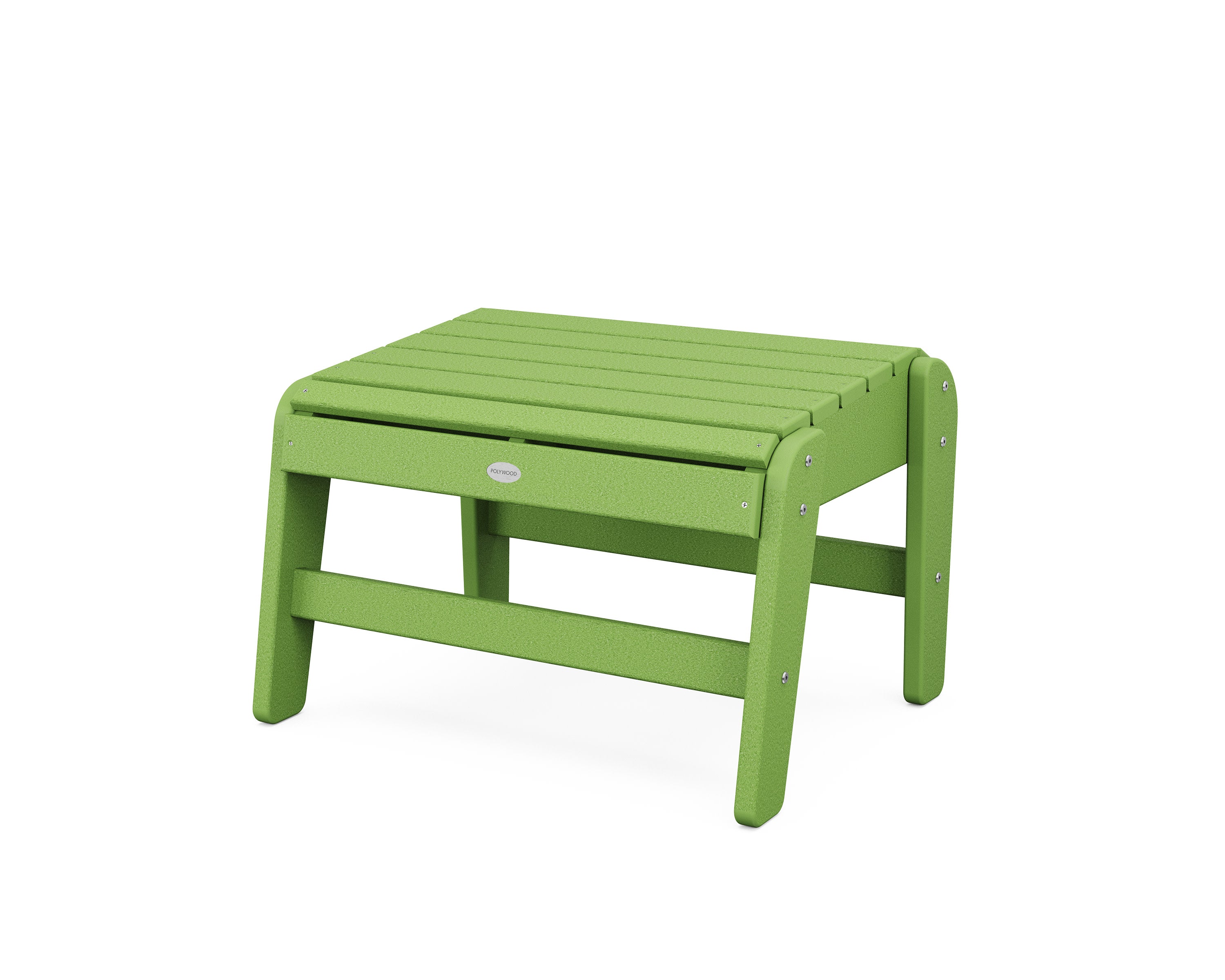 Grand Upright Adirondack Ottoman in Lime