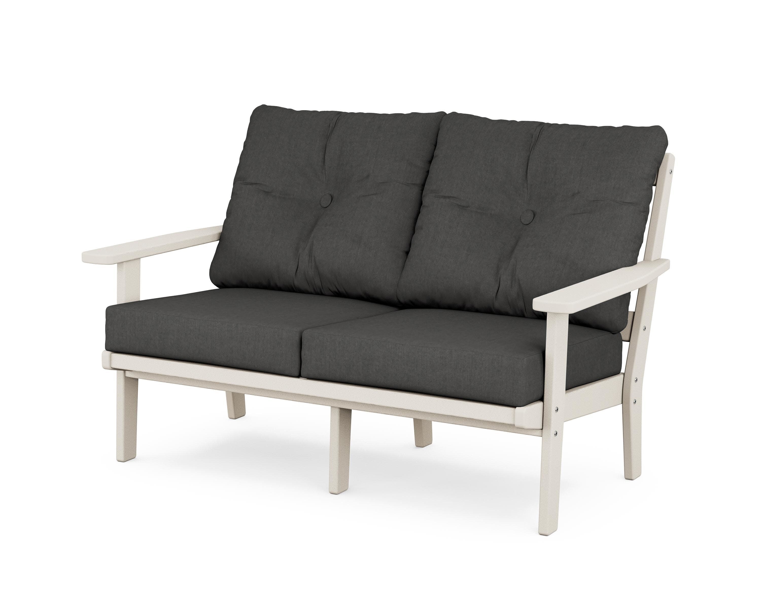 Oxford Deep SeatingLoveseat in Sand / Spectrum Carbon