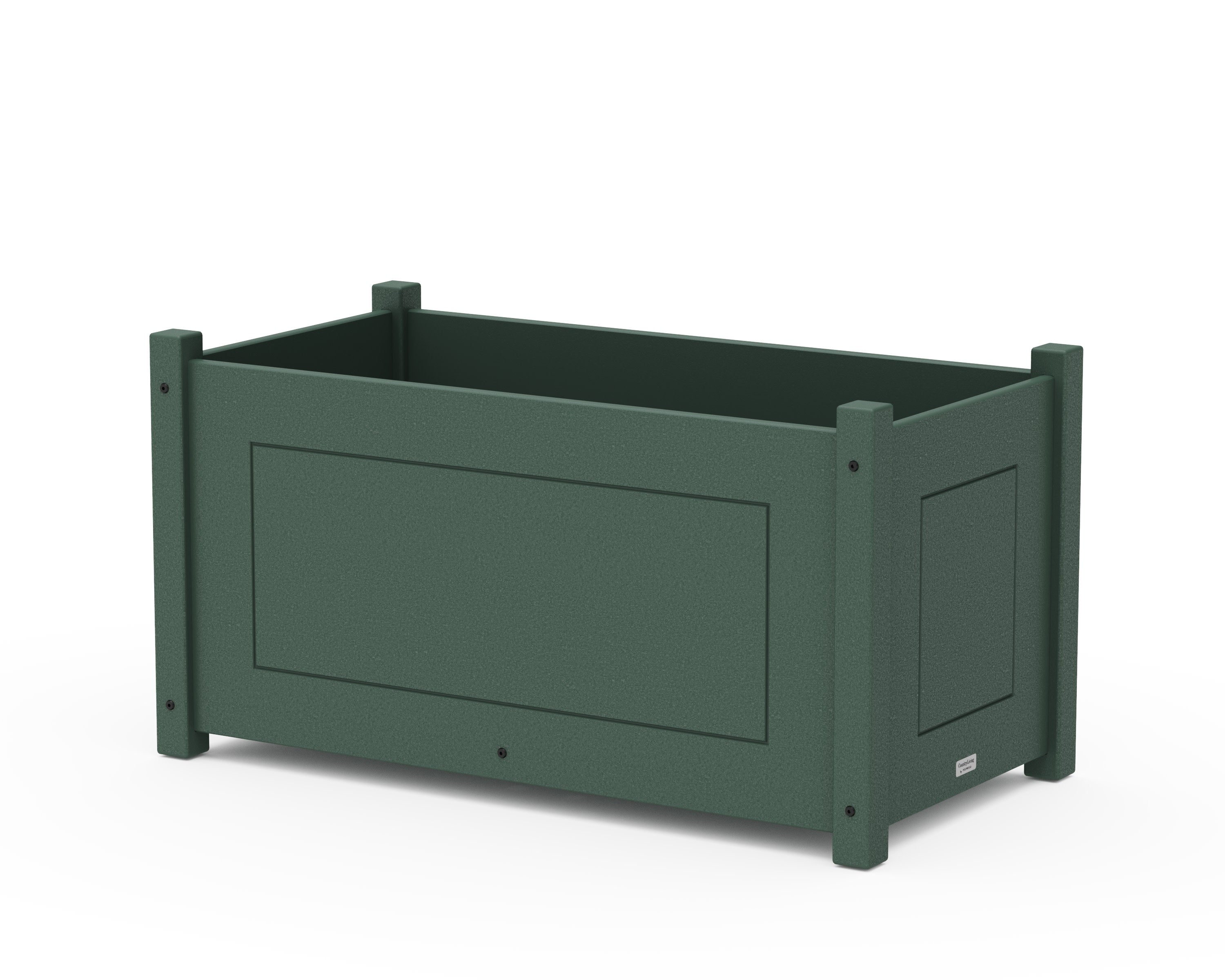 Country Living Large Rectangle Double Planter Box in Green