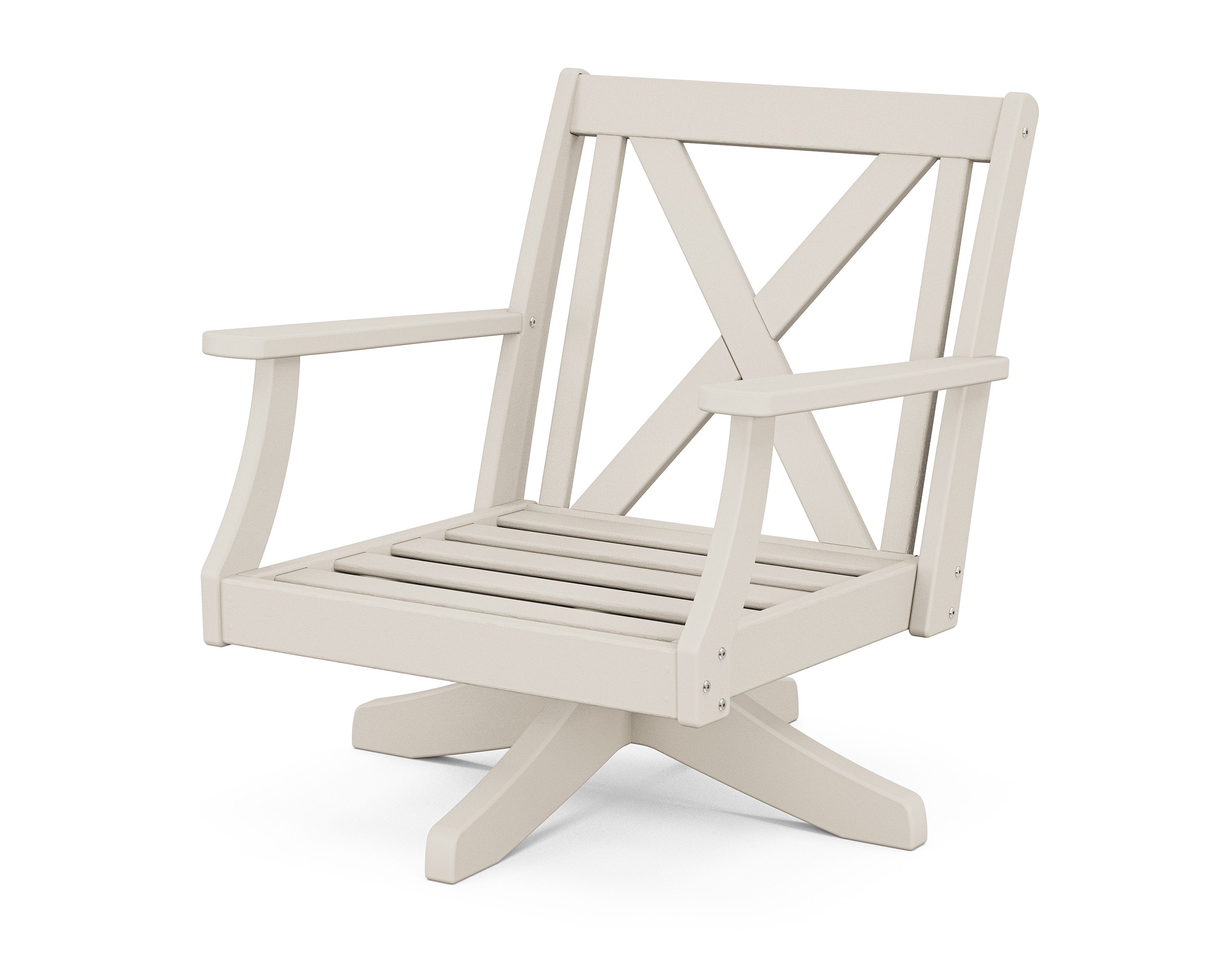 Braxton Deep Seating Swivel Chair Frame in Sand