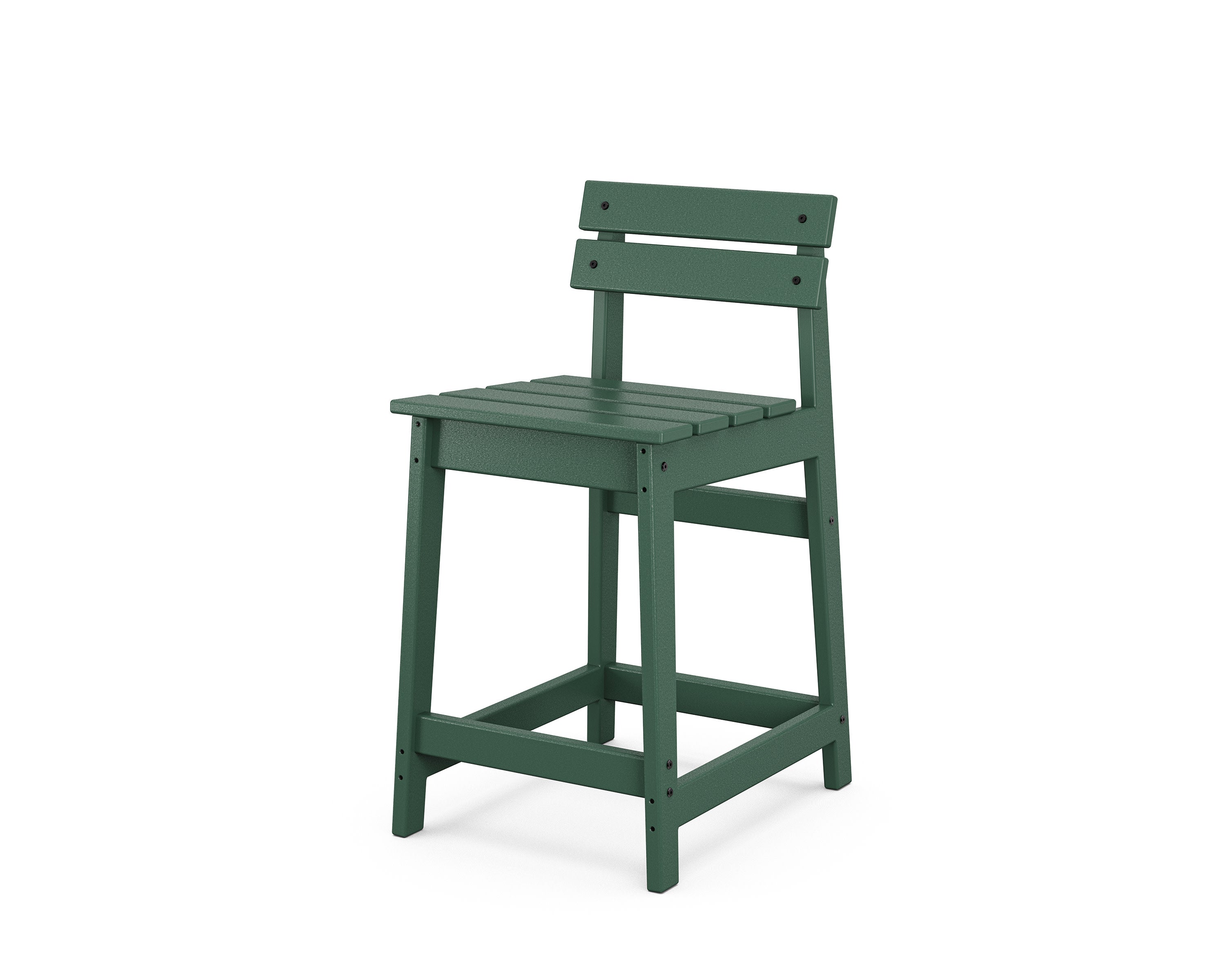 Modern Studio Plaza Lowback Counter Chair in Green