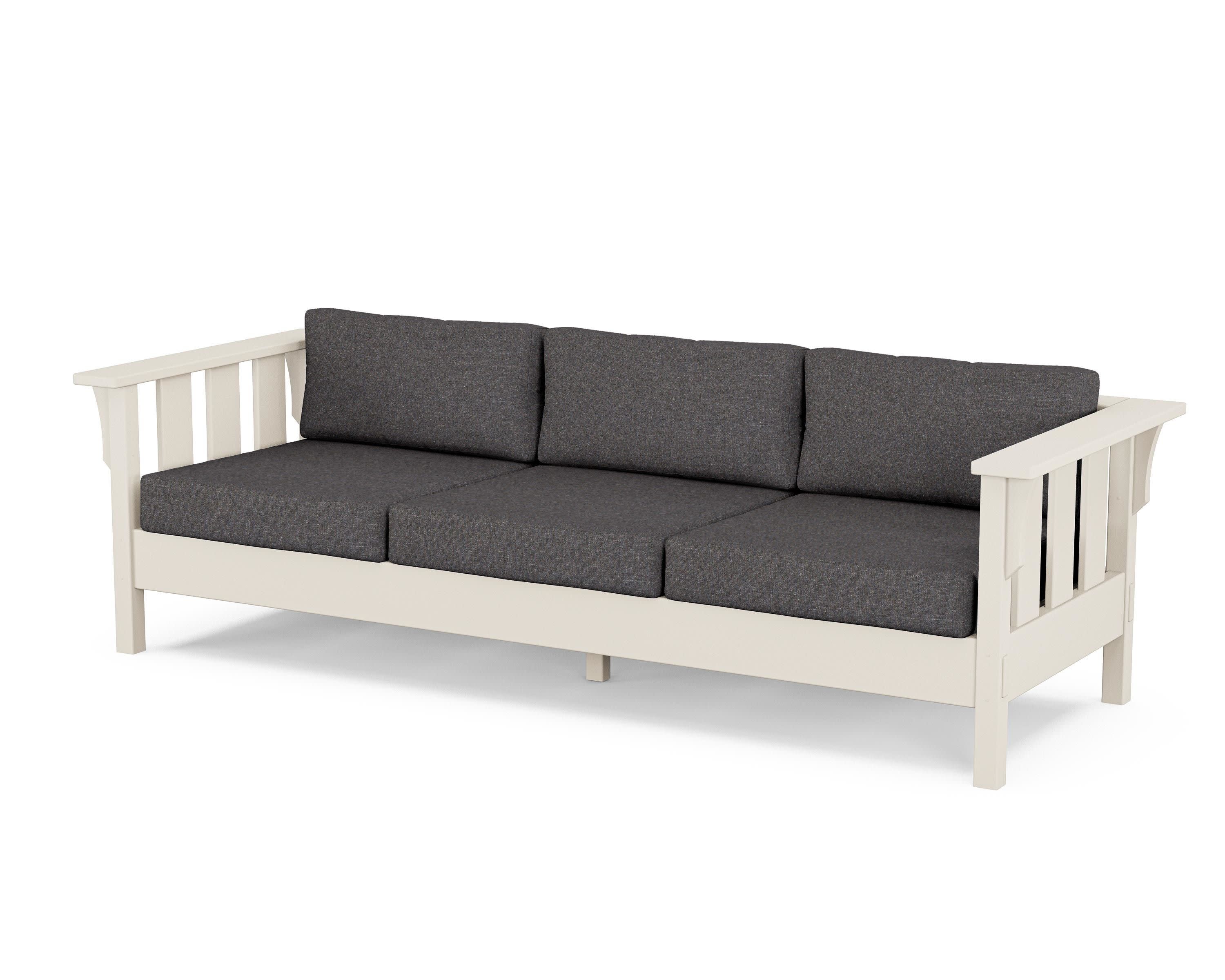 Acadia Deep Seating Sofa in Sand / Ash Charcoal