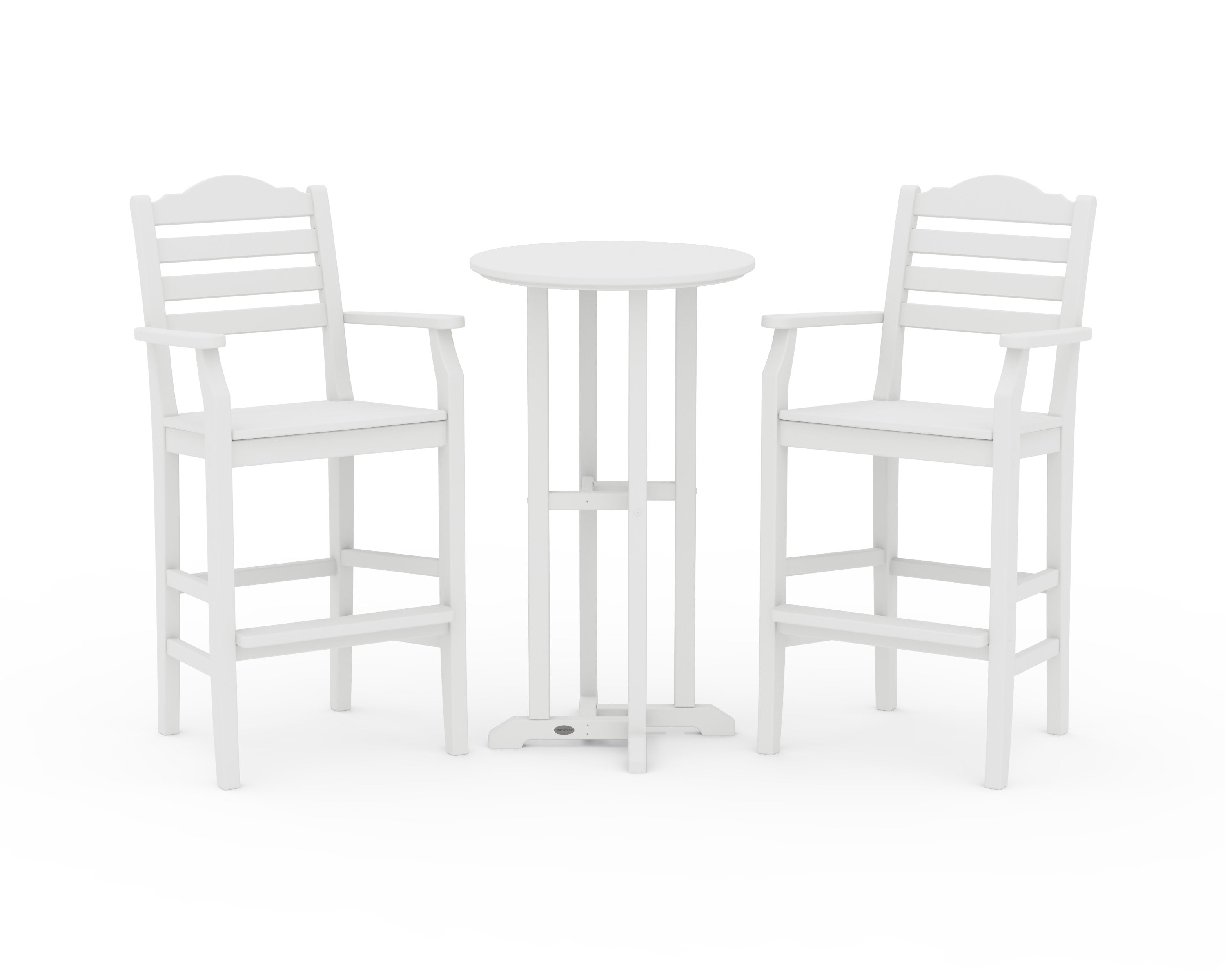 Savannah 3-Piece Farmhouse Bar Set in White