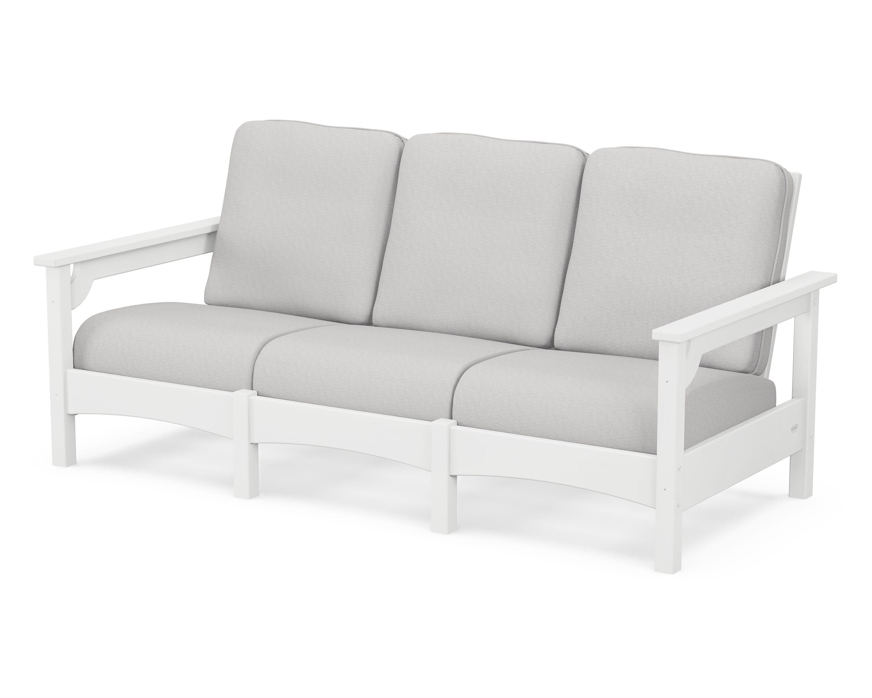 Club Sofa in White / Diamond in the Rough