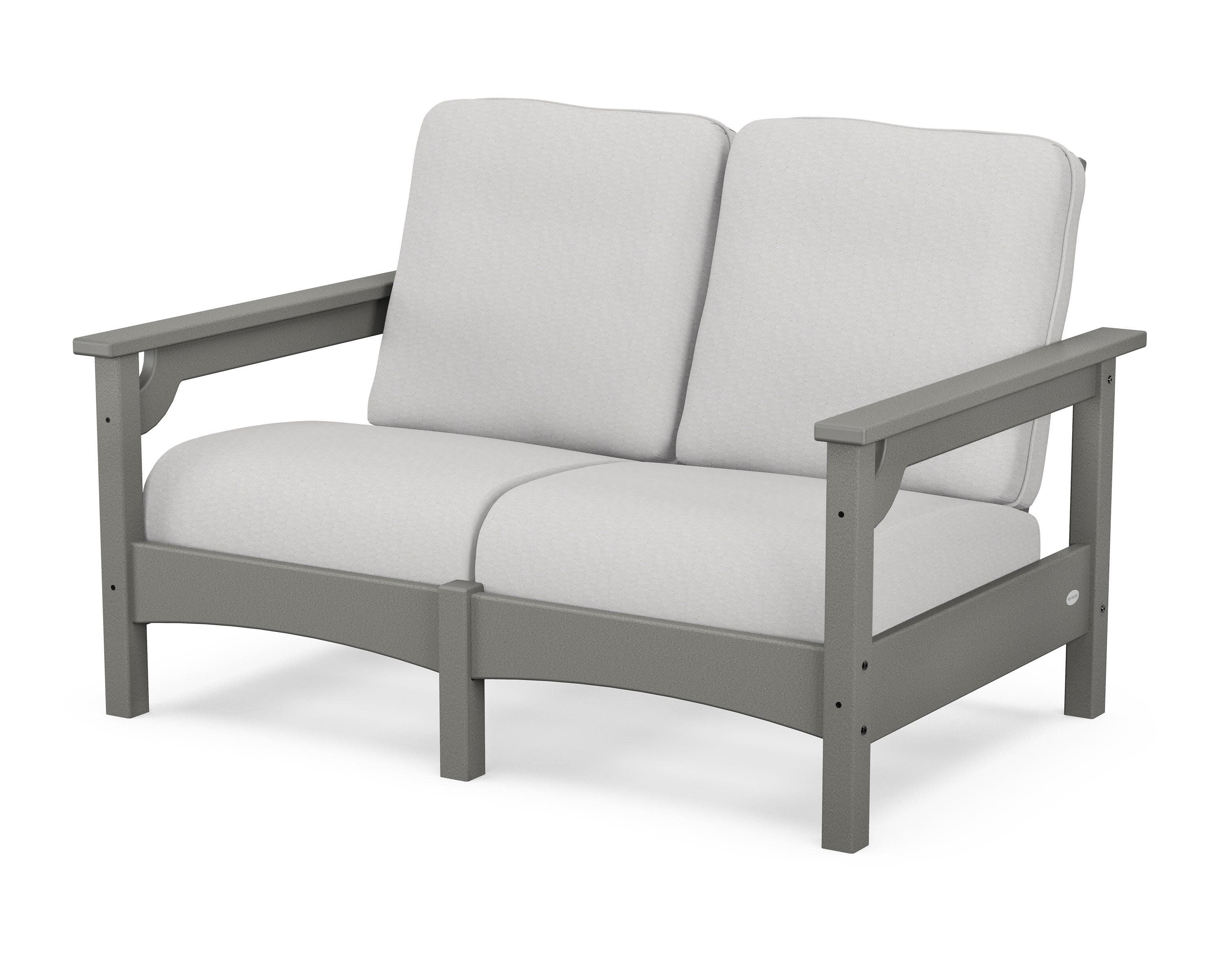 Club Loveseat in Slate Grey / Diamond in the Rough