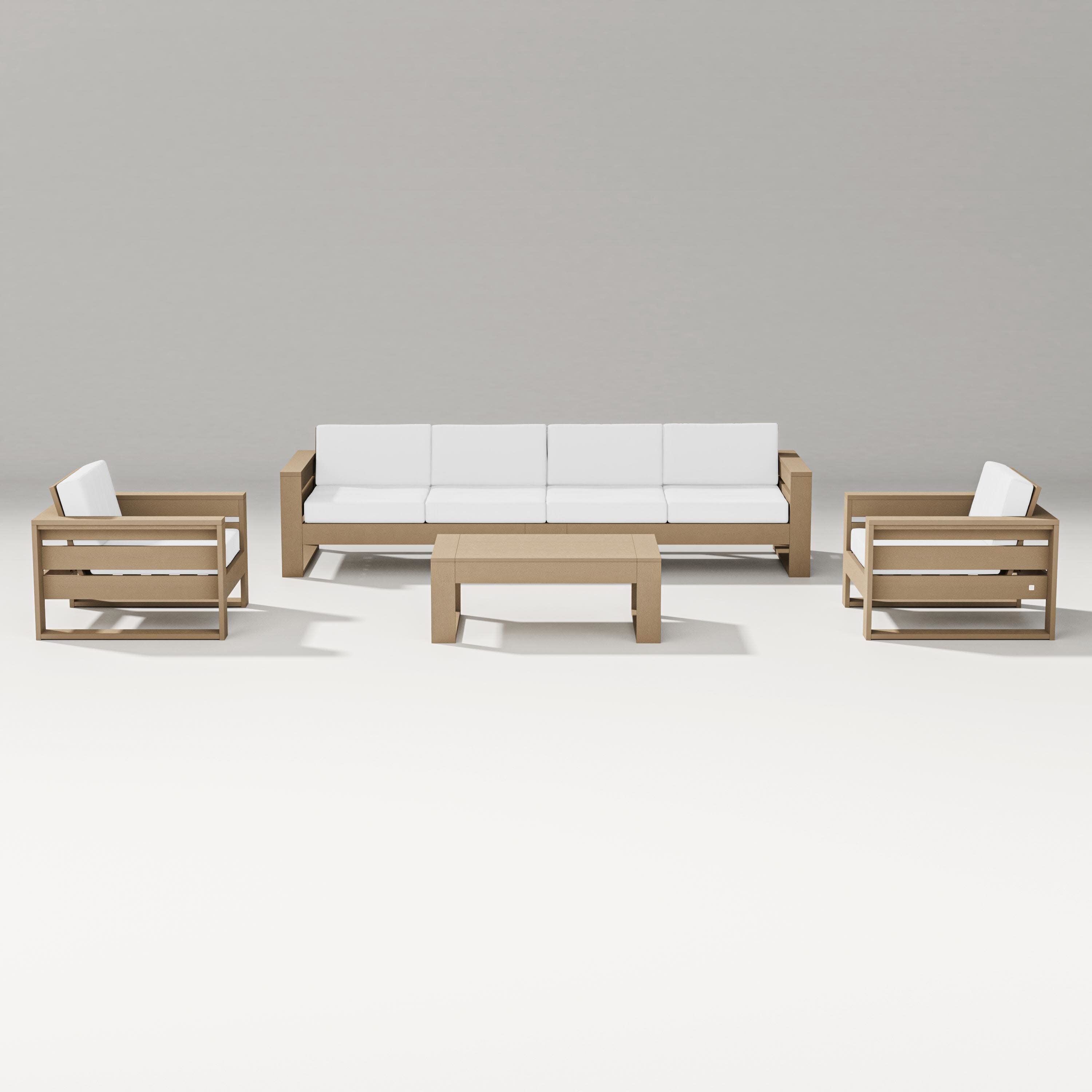 Latitude 5-Piece Lounge Sofa Set in Vintage Sahara / Natural