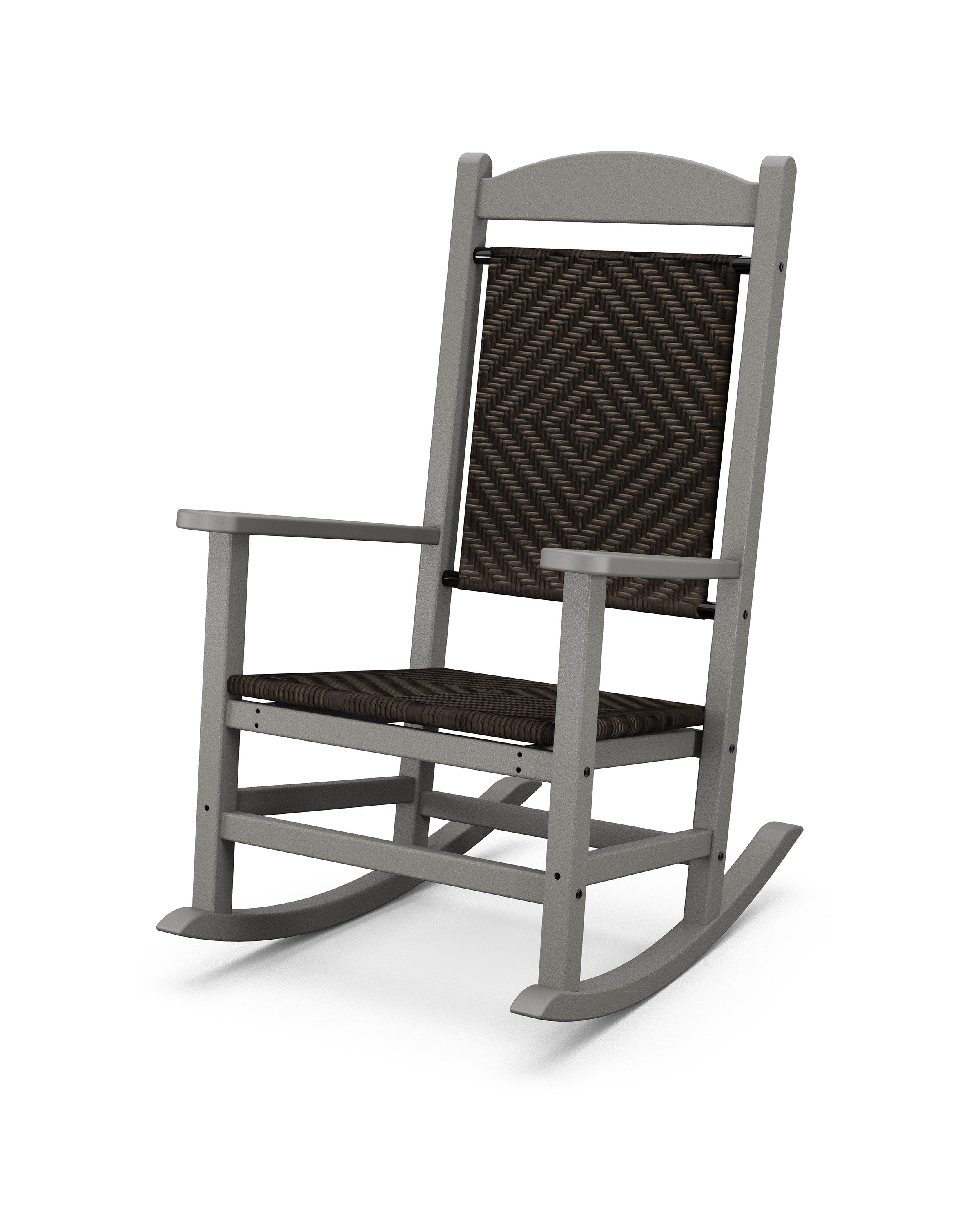 Presidential Woven Rocking Chair in Slate Grey / Cahaba