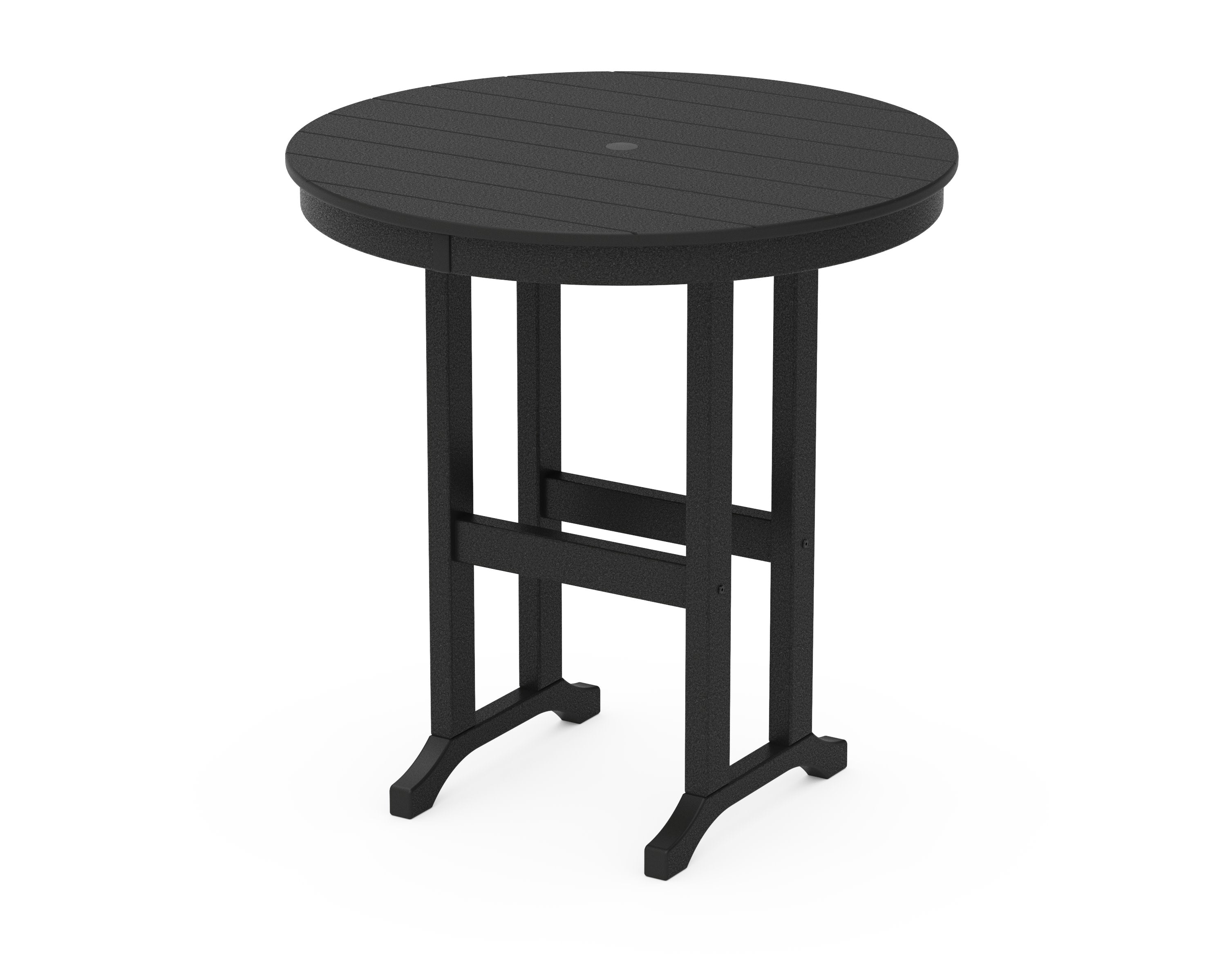 36" Round Farmhouse Counter Table in Black